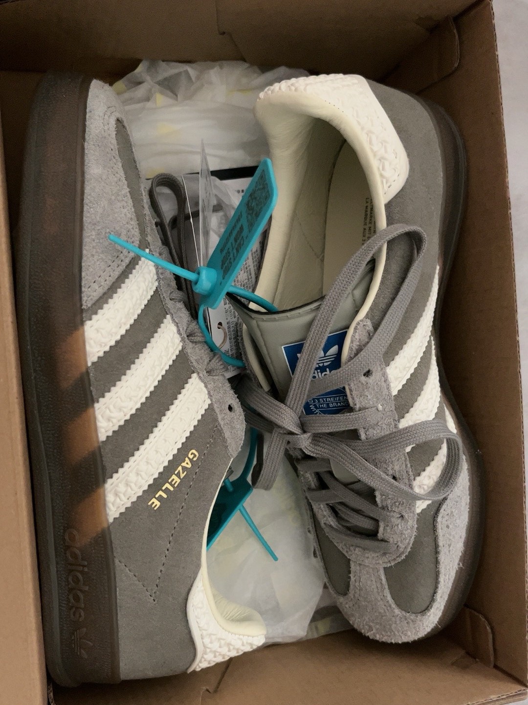 custom review-Adidas Originals GAZELLE INDOOR T Trainers Low Топ Кроссовки для скейтбординга Унисекс Серый Белый