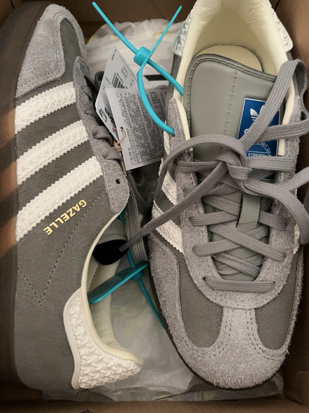 custom review-Adidas Originals GAZELLE INDOOR T Trainers Low Топ Кроссовки для скейтбординга Унисекс Серый Белый