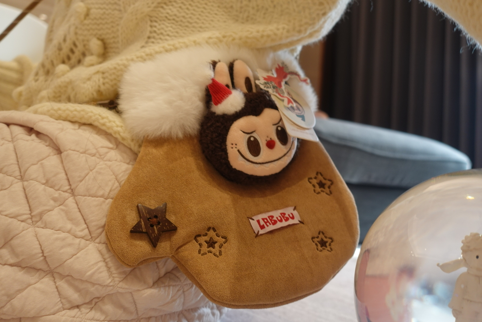 custom review-POP MART LABUBU Twinkly Fairy Tale Сумка На Плечо В Форме Перчатки Трендовый Мерч