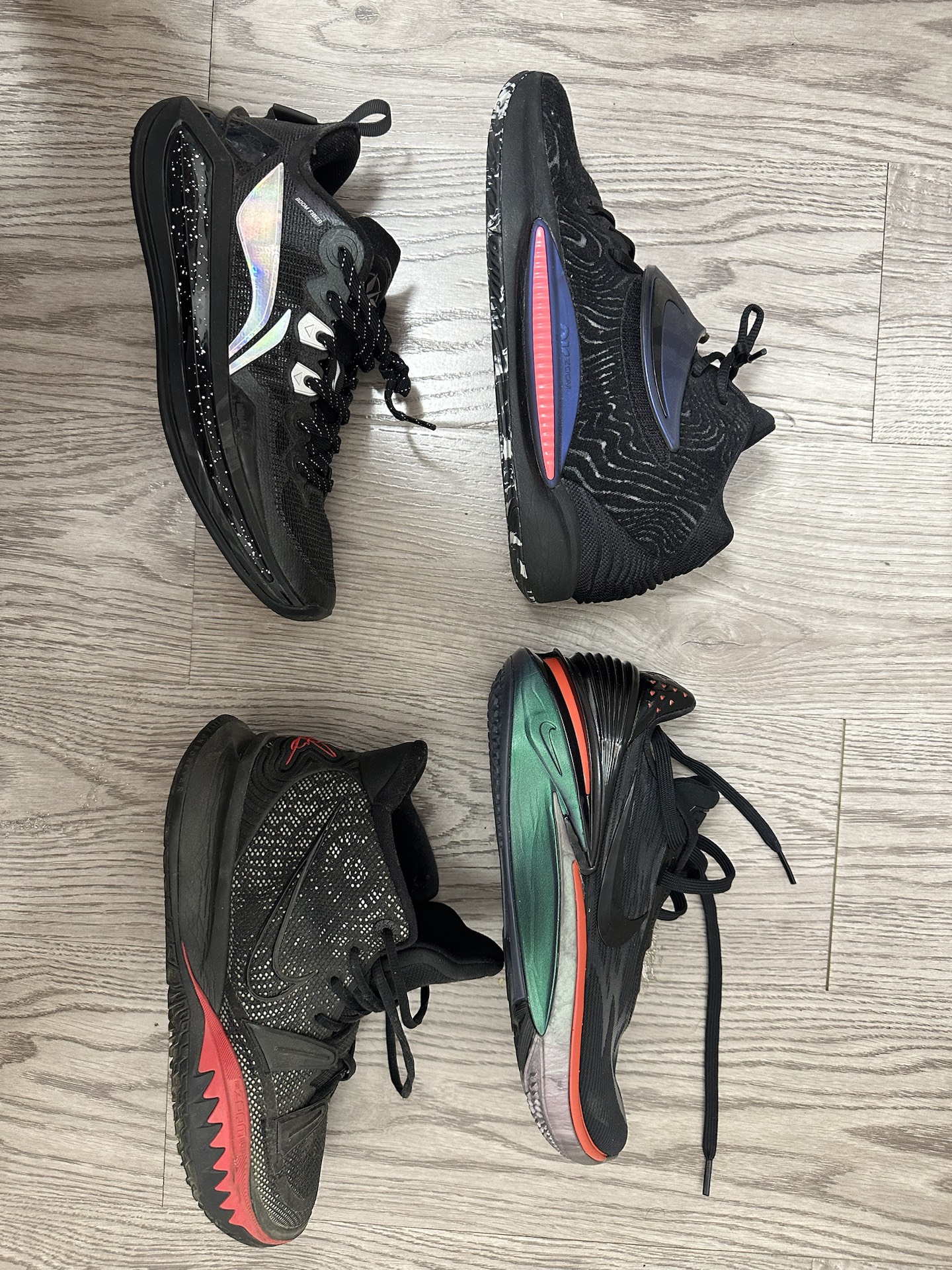 宽脚能穿的黑武士篮球鞋