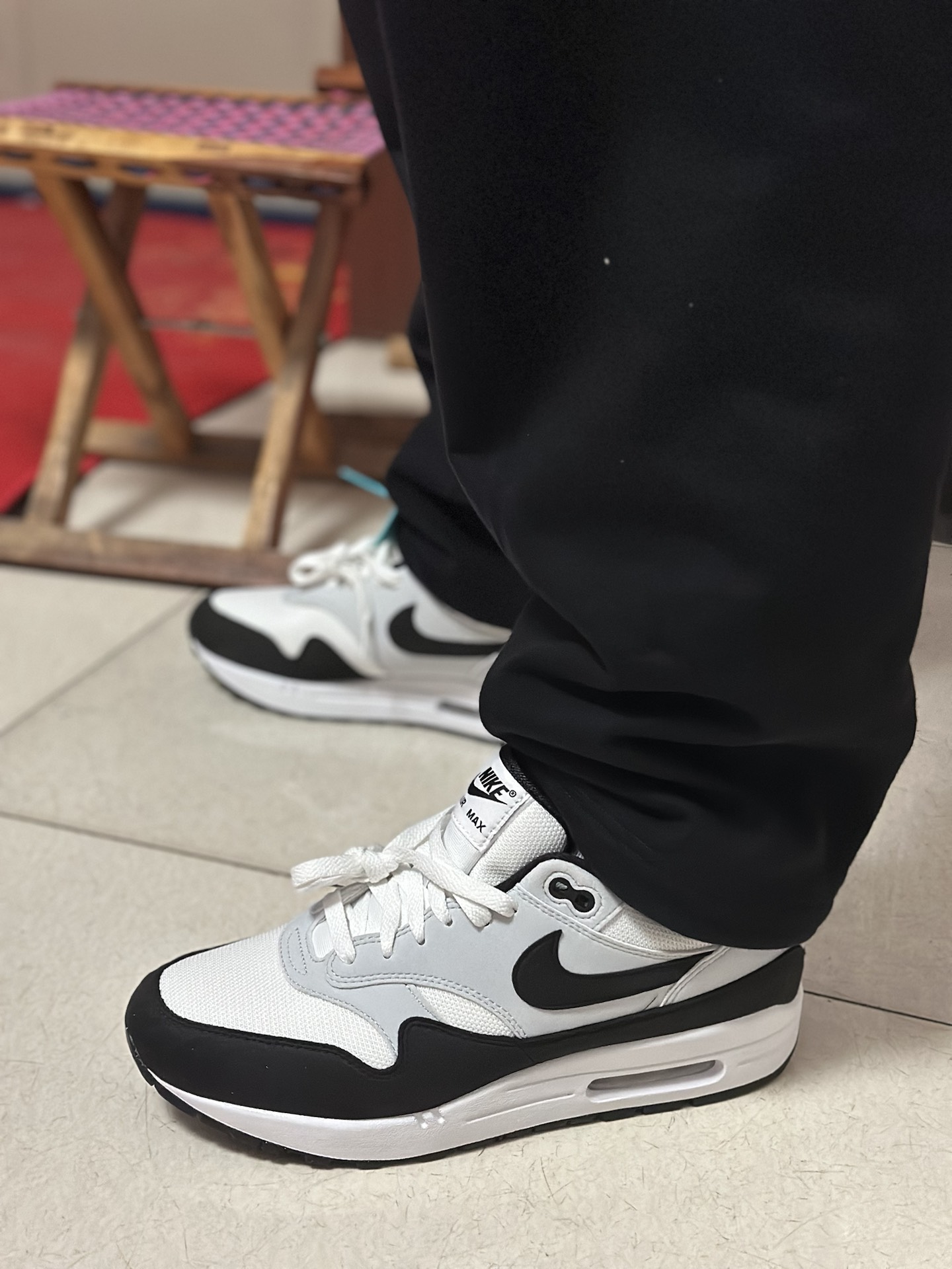 custom review-Nike Air Max 1 Low Топ Casual Мужской Белый Серый Черный