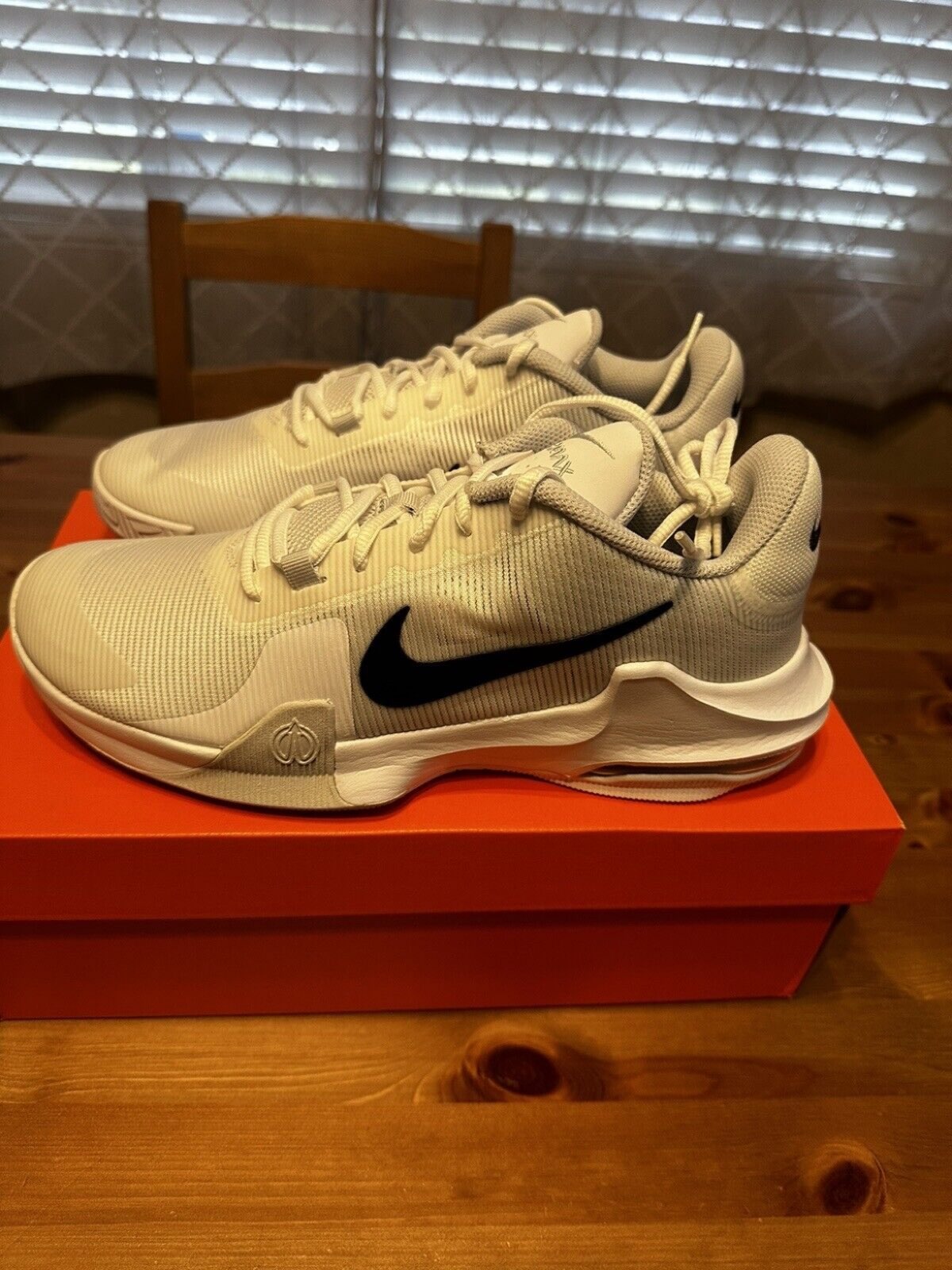 custom review-Nike Air Max IMPACT 4 MID Топ Баскетбольные кроссовки Мужской Белый черный