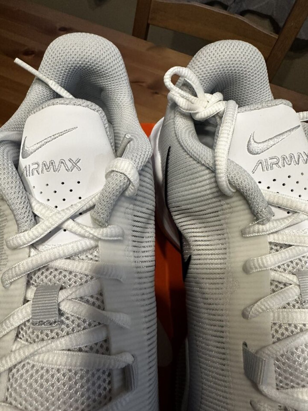 custom review-Nike Air Max IMPACT 4 MID Топ Баскетбольные кроссовки Мужской Белый черный