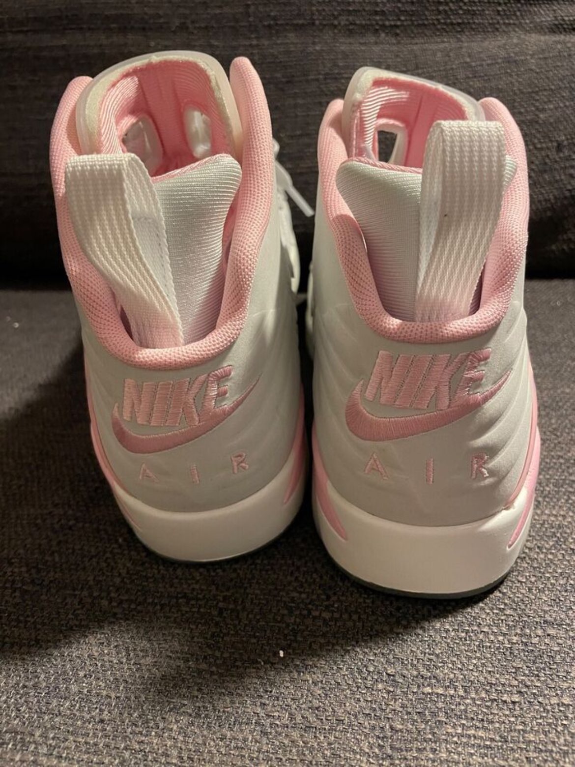 custom review-Jordan Jumpman MVP 'Застенчивый Розовый' Устойчивый к истиранию Дышащий Высокий Топ Винтажные баскетбольные кроссовки Женские Белый Розовый