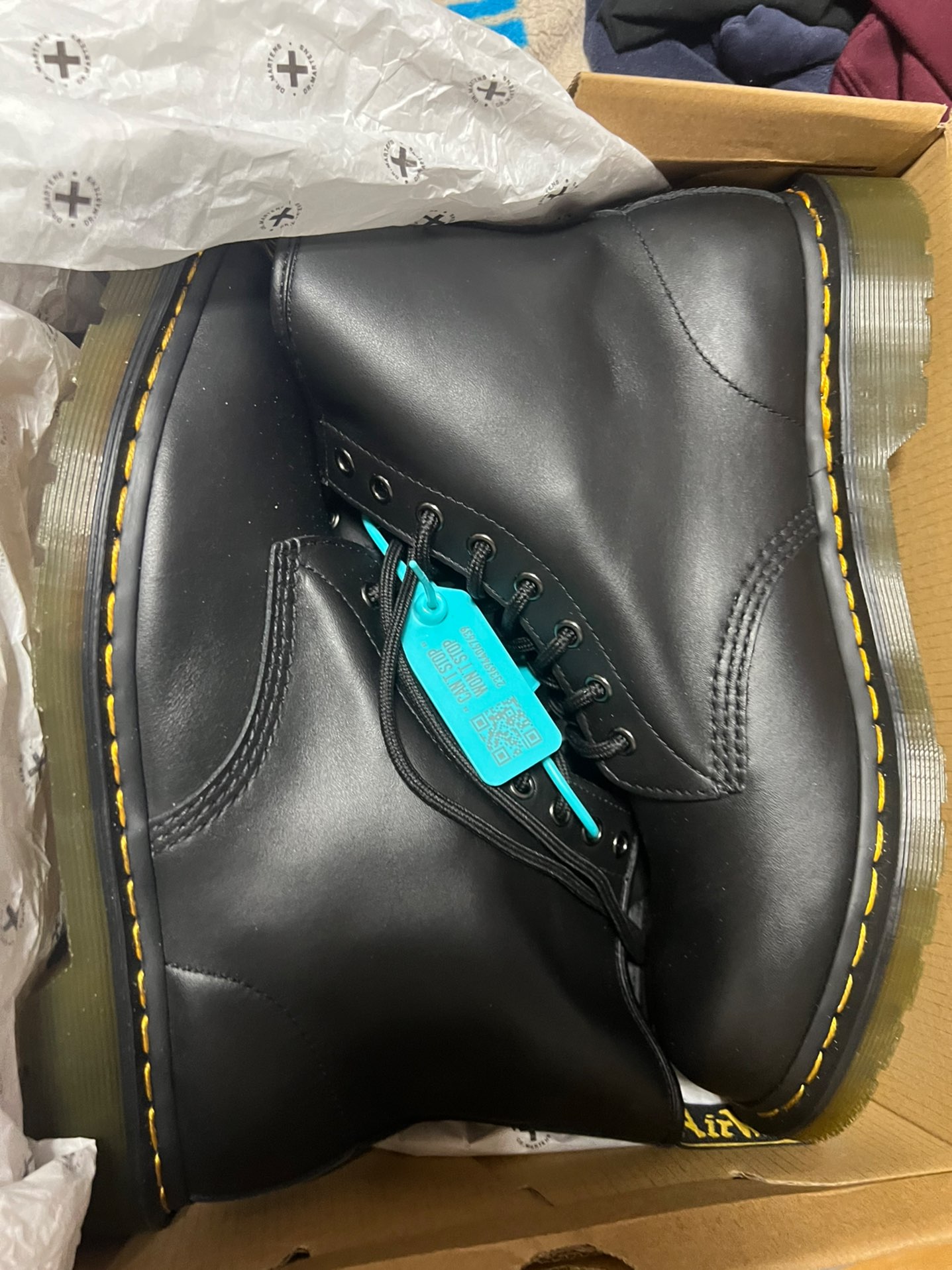 custom review-Dr.Martens 1460 Классический Напп Кожа 16см Мартин Ботинок Унисекс Черный