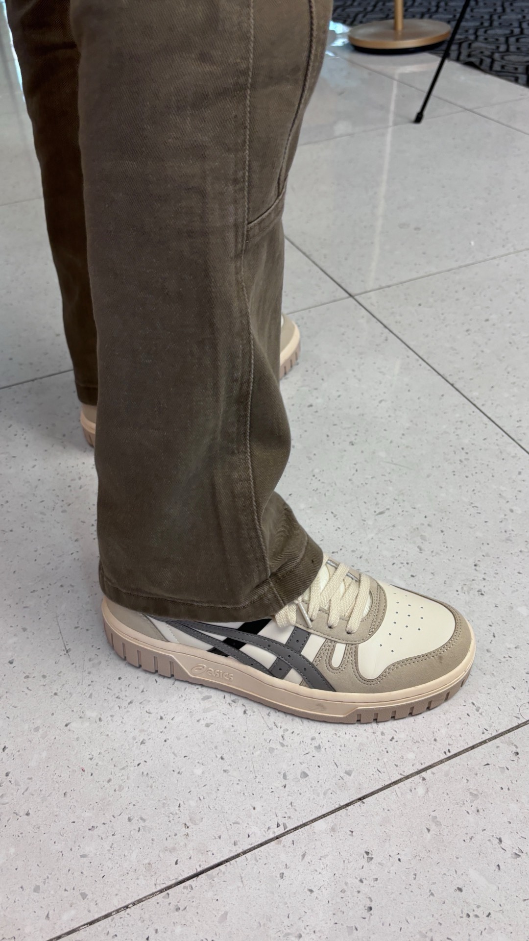 custom review-ASICS Court MZ Low Топ Скейтборд Кроссовки Унисекс Белый Серый