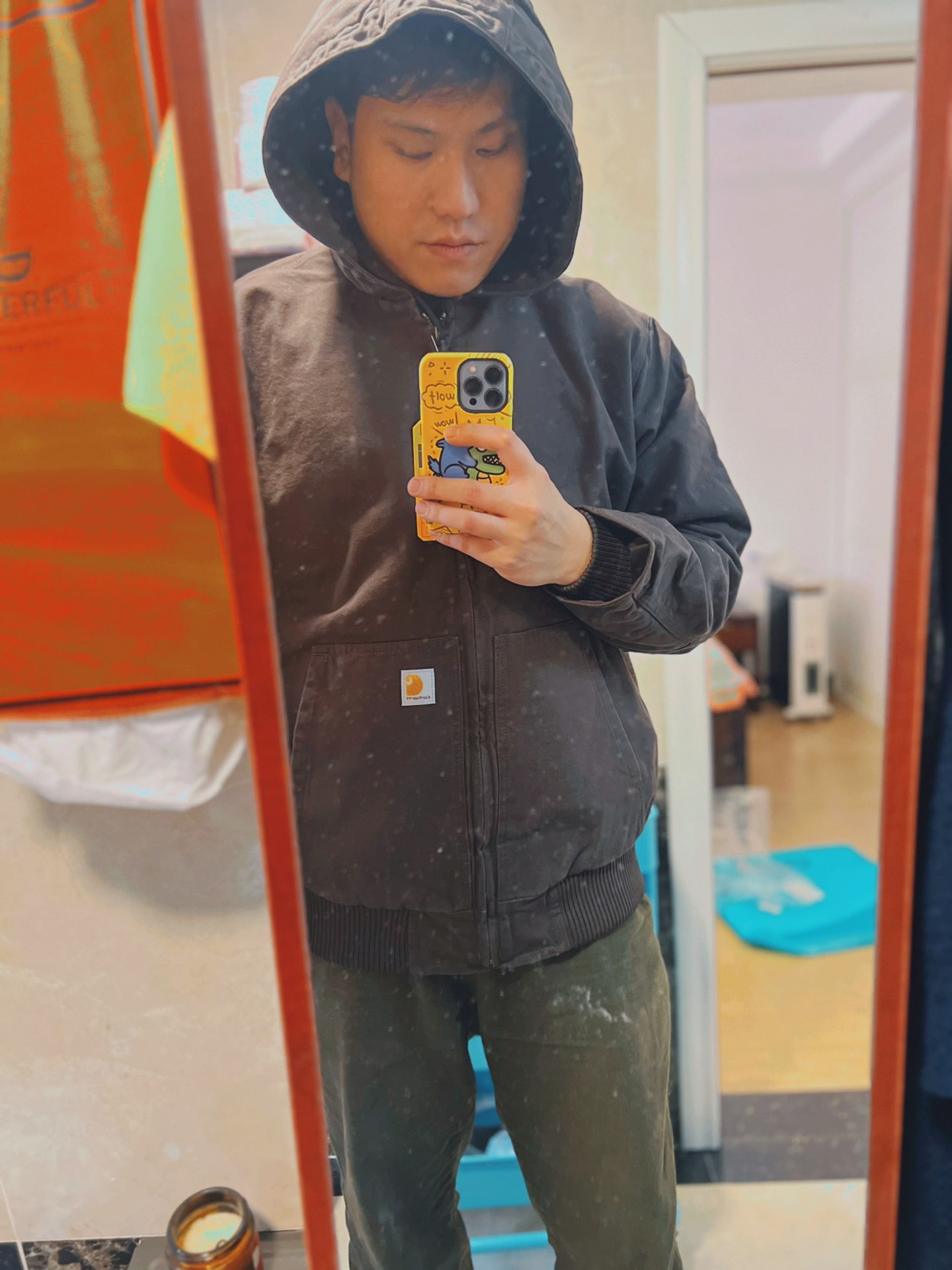 custom review-Carhartt Куртки Пальто THREE Уровень Противоконтактный Мужской