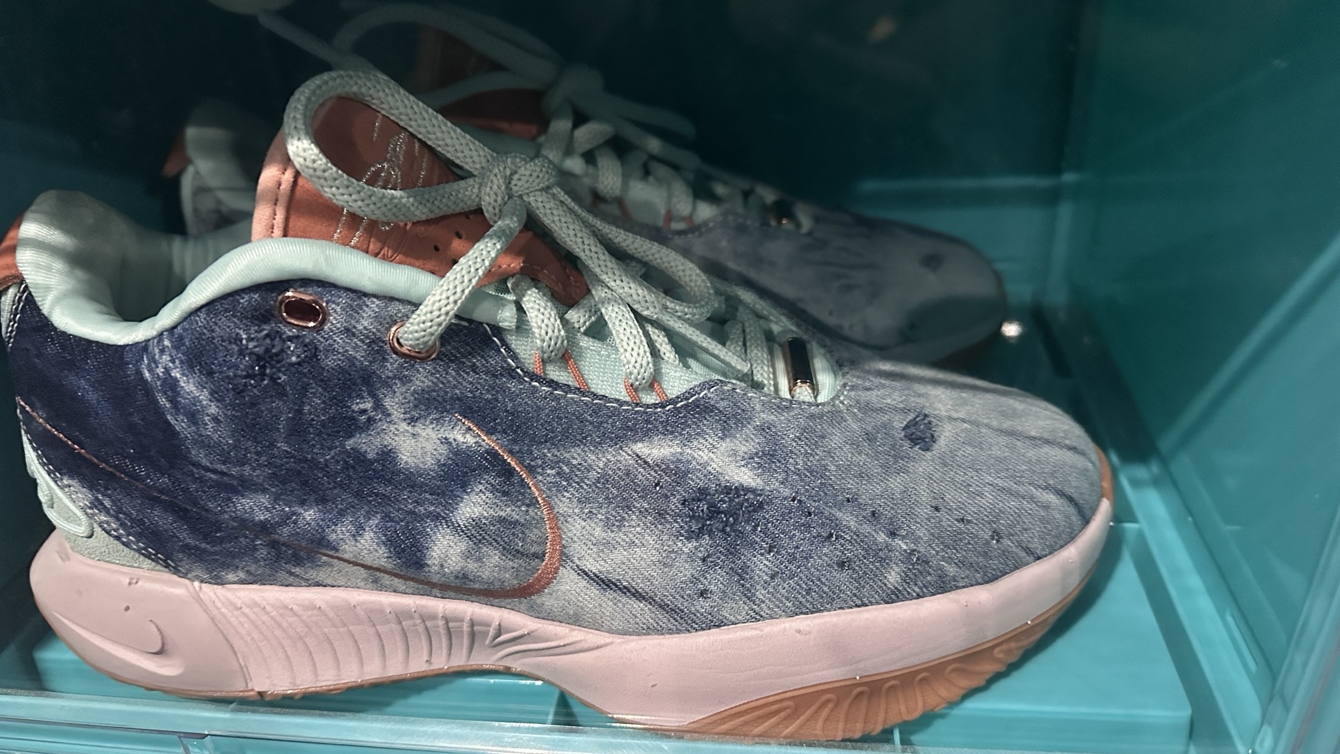 custom review-Nike Lebron 21 EP Lebron 21 Low Топ Баскетбольные кроссовки Мужской Ледяной Изумрудно-синий