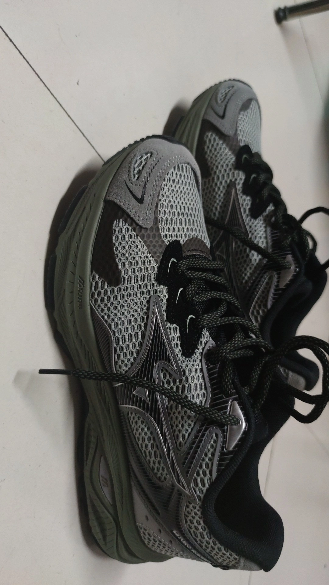 custom review-Mizuno Racer S Low Топ Повседневный Тренировки Бег на длинные дистанции Спринт Городской Коммутирование Беговые кроссовки Унисекс Серый Зеленый