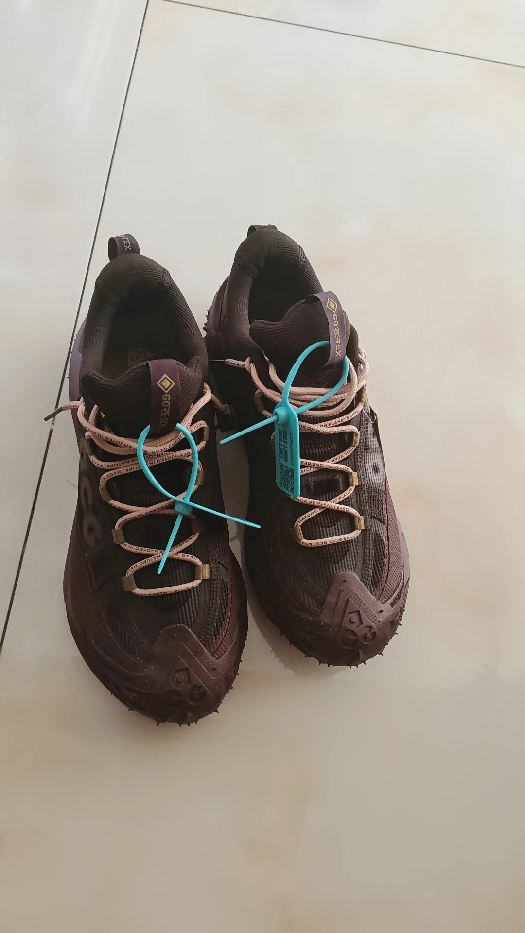 custom review-Nike ACG Mountain Fly 2 Водонепроницаемый Низкий Топ Походная обувь Унисекс Бордовый