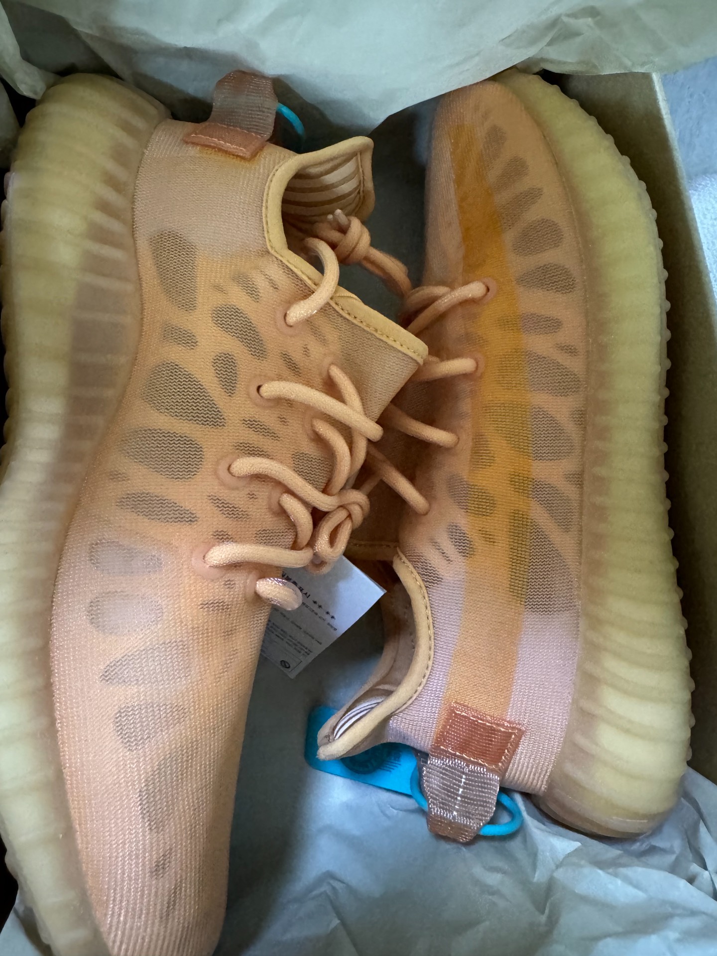 custom review-Adidas Originals Yeezy Boost 350 V2 Глина Желтый 'MONO Глина' Низкий Топ Повседневный Унисекс Оранжевый