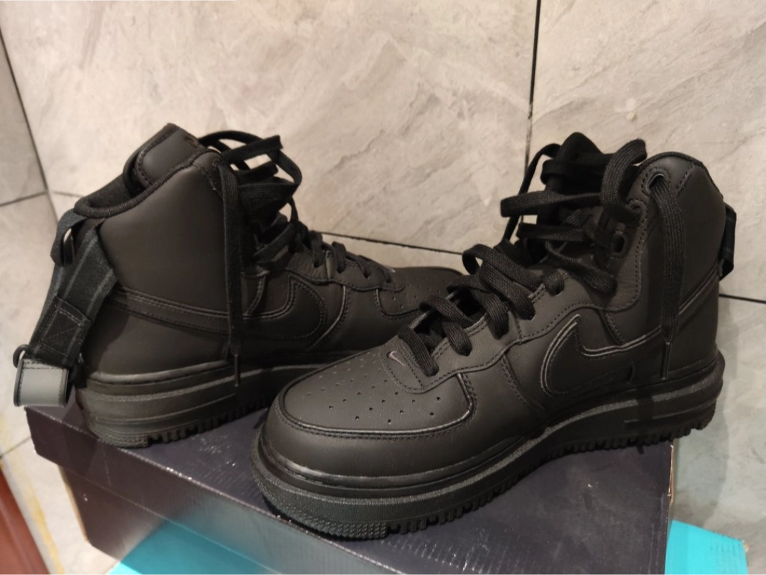 custom review-Nike Air Force 1 High Топ Скейтборд Обувь Мужская Чисто Черная