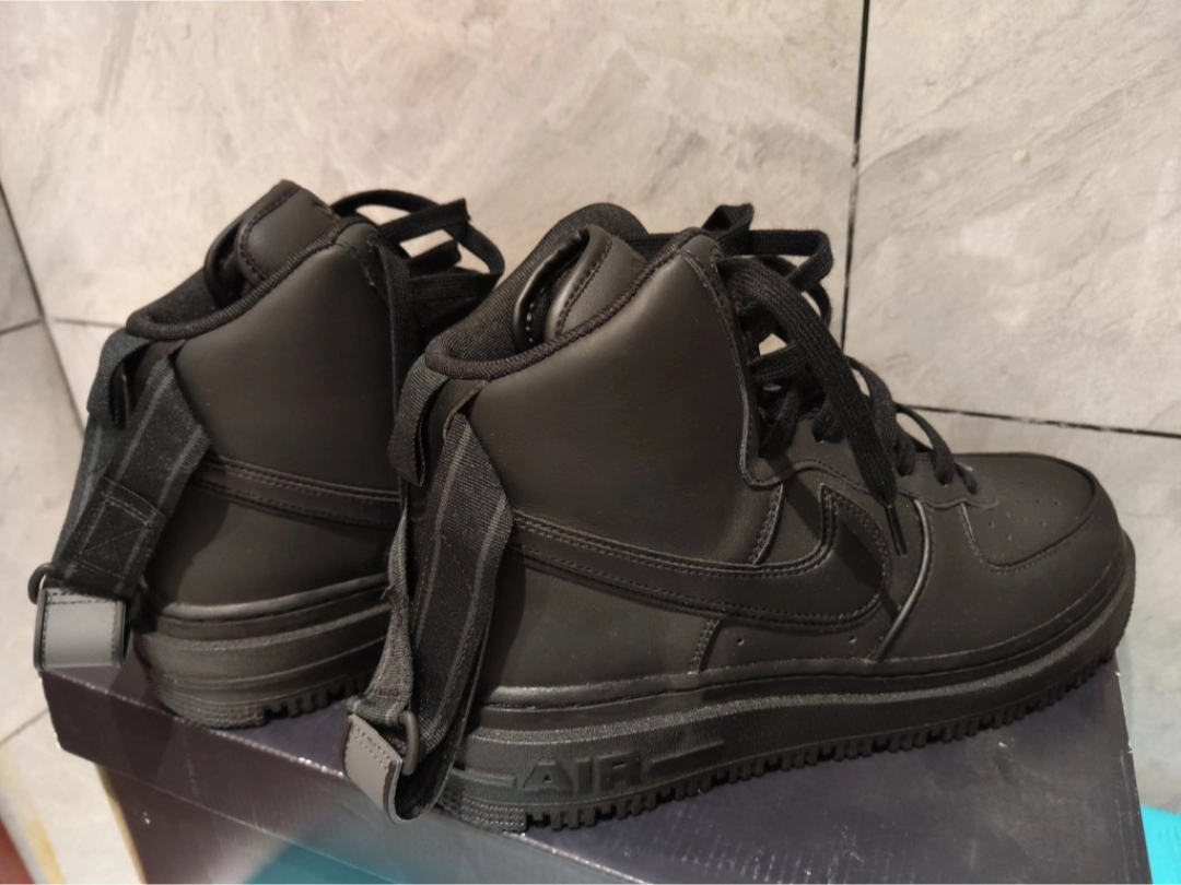 custom review-Nike Air Force 1 High Топ Скейтборд Обувь Мужская Чисто Черная