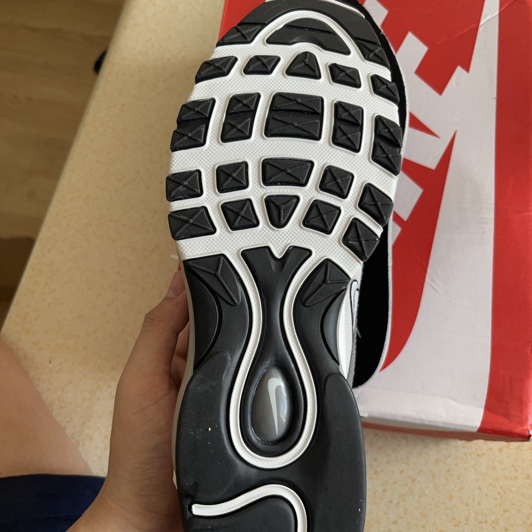 custom review-Nike Air Max 97 'Georgetown' Устойчивый к истиранию Низкий Топ Casual Мужской Синий Серый