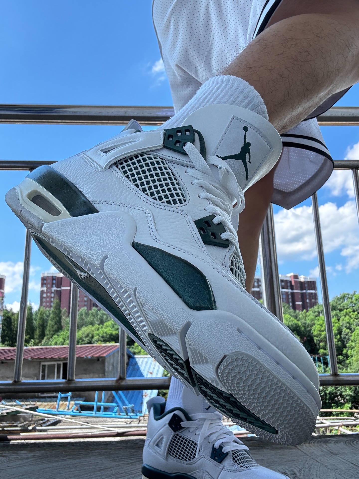 custom review-Jordan 4 Retro Oxidized Green GS