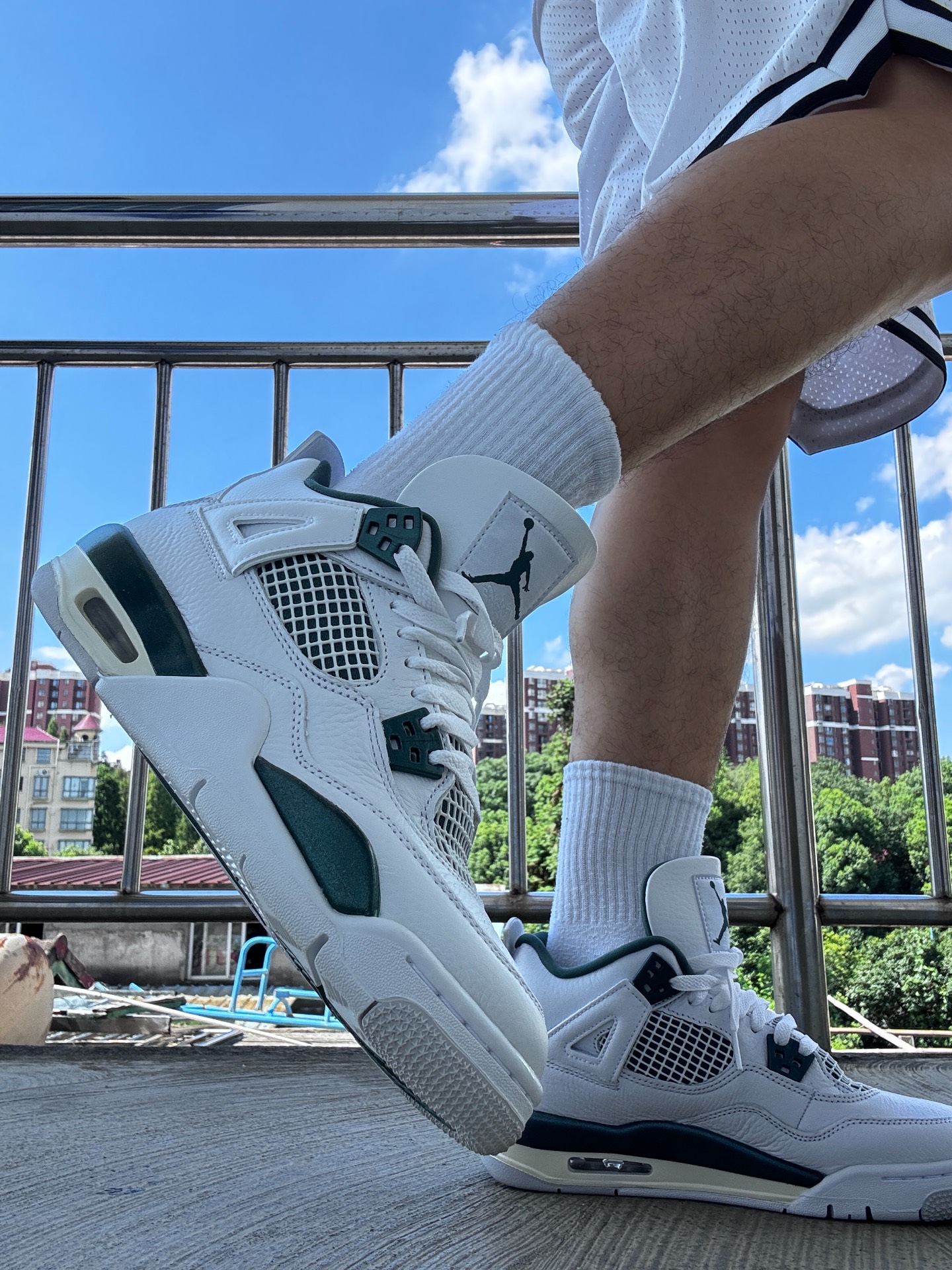 custom review-Jordan 4 Retro Oxidized Green GS