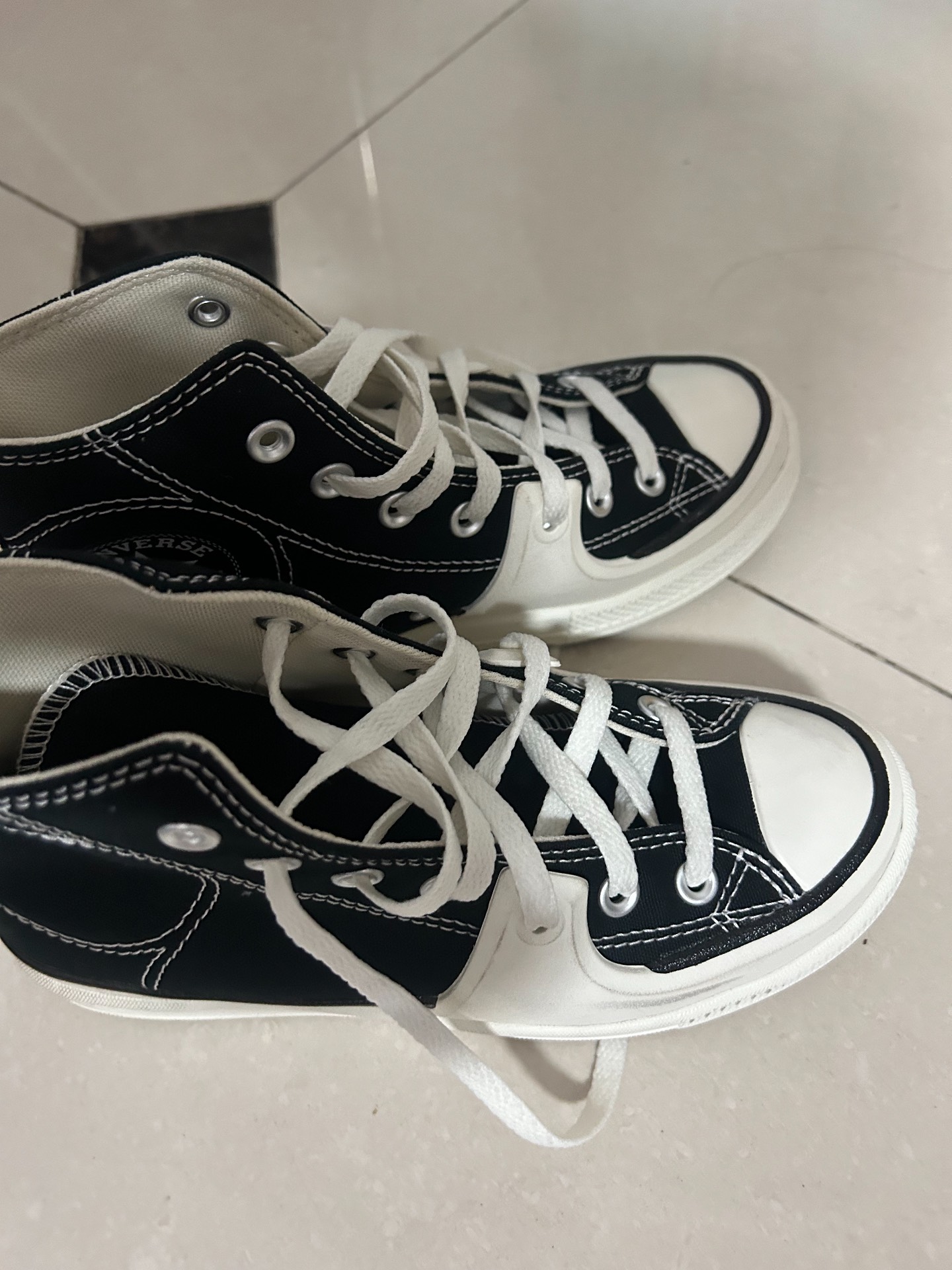 custom review-Converse Chuck Taylor All Star Construct High Топ Кеды Унисекс Черный Белый