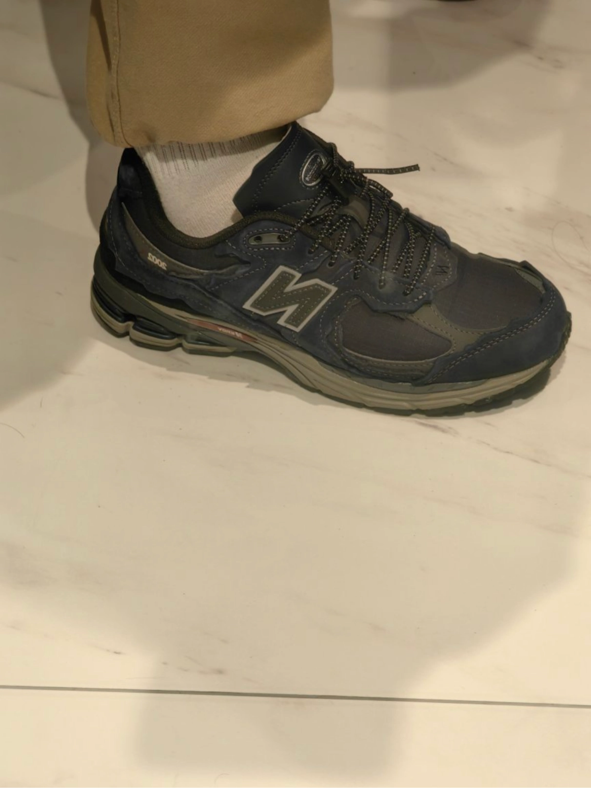 custom review-New Balance NB 2002 Low Топ Повседневные Беговые Кроссовки Унисекс Темно-Синий