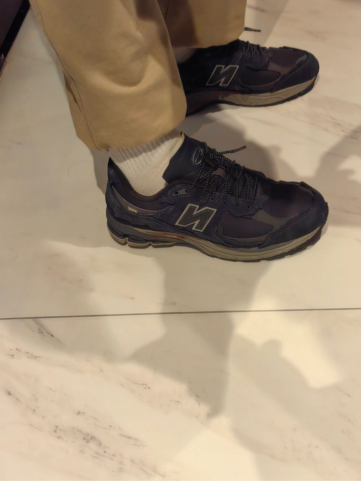 custom review-New Balance NB 2002 Low Топ Повседневные Беговые Кроссовки Унисекс Темно-Синий