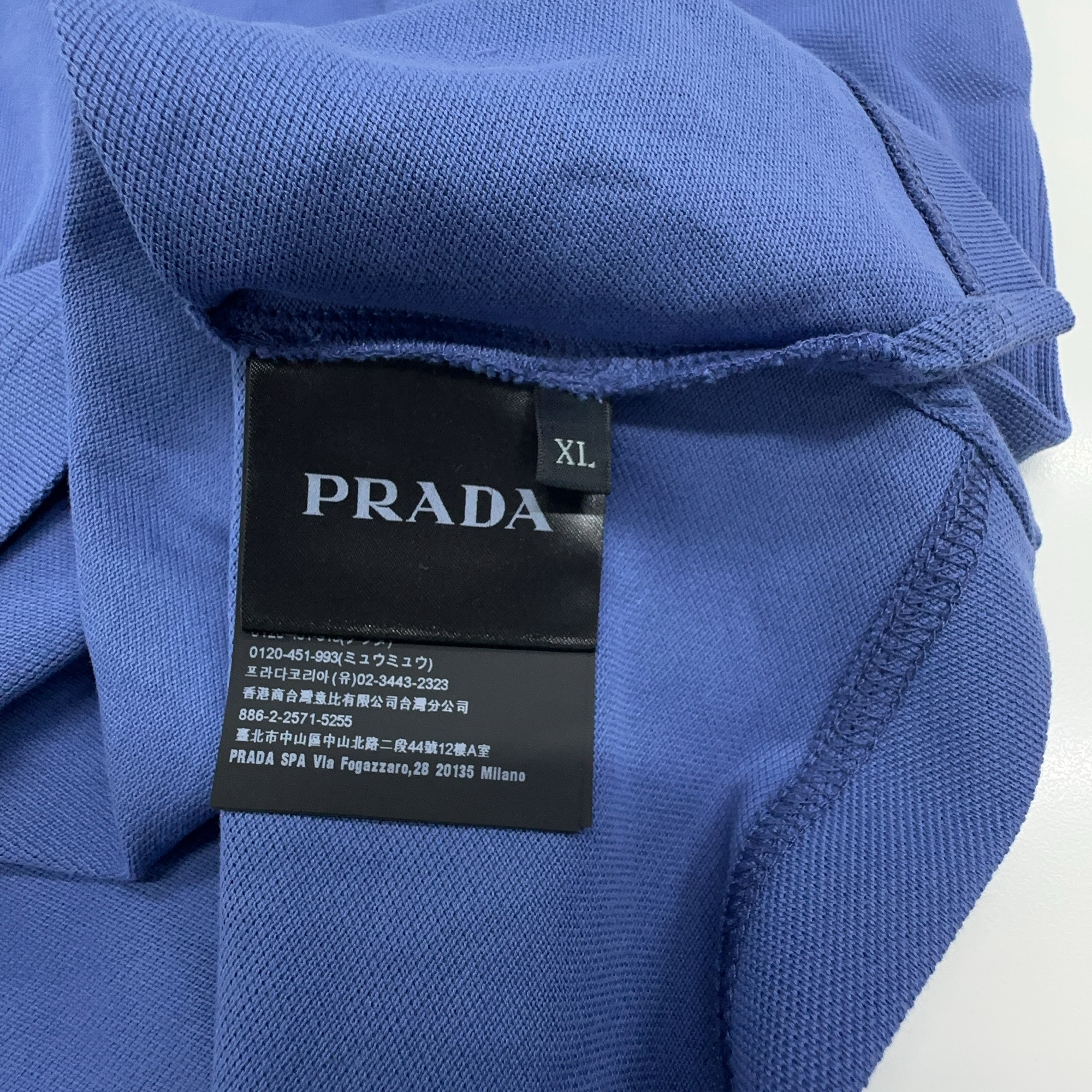 普拉达商务休闲纯色短袖polo衫