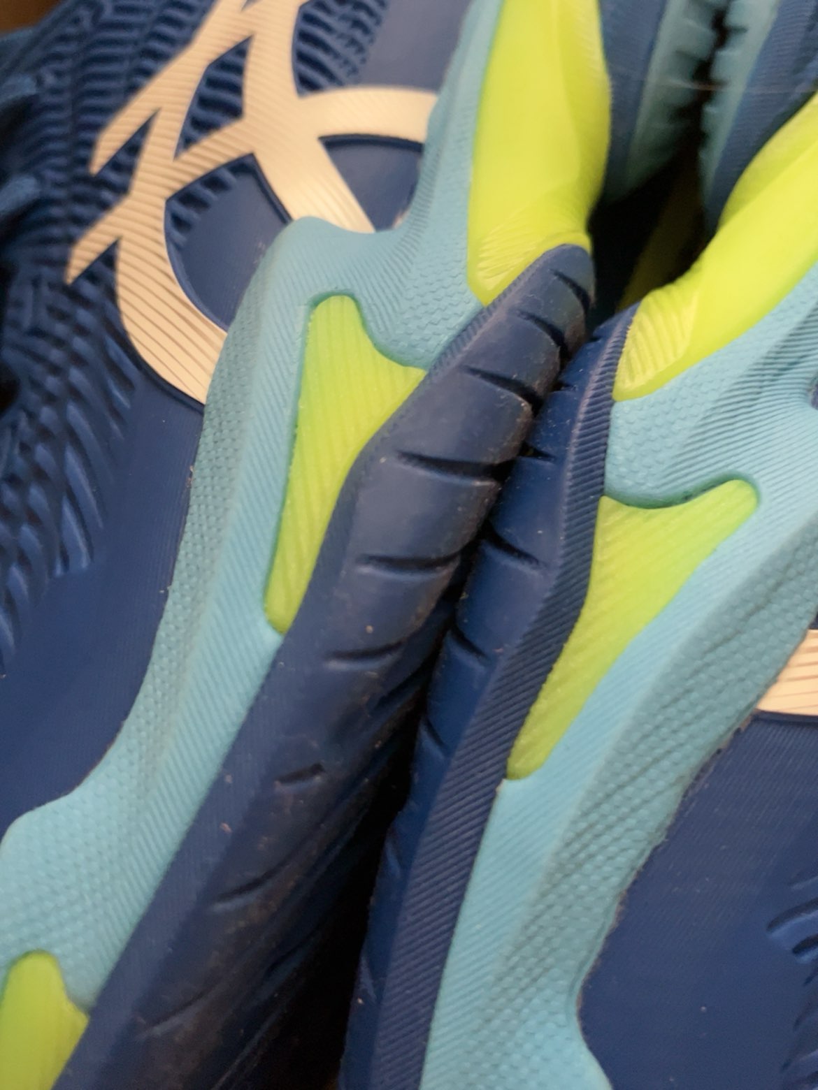 custom review-ASICS Court FF 3 Novak Устойчивые к истиранию Низкие Кроссовки для тенниса Мужские Синие Зеленые