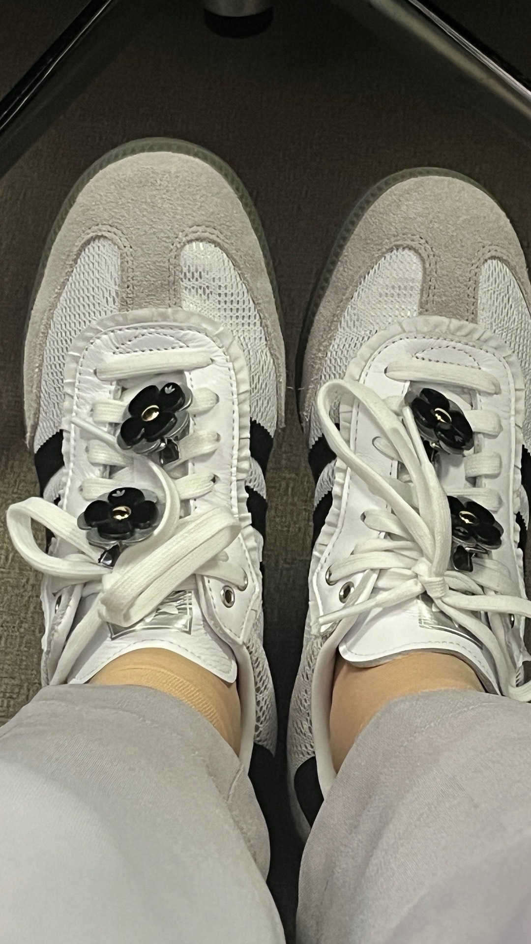 custom review-Adidas Originals SAMBA OG Устойчивые к истиранию низкие скейтборд-кроссовки Женские Серые