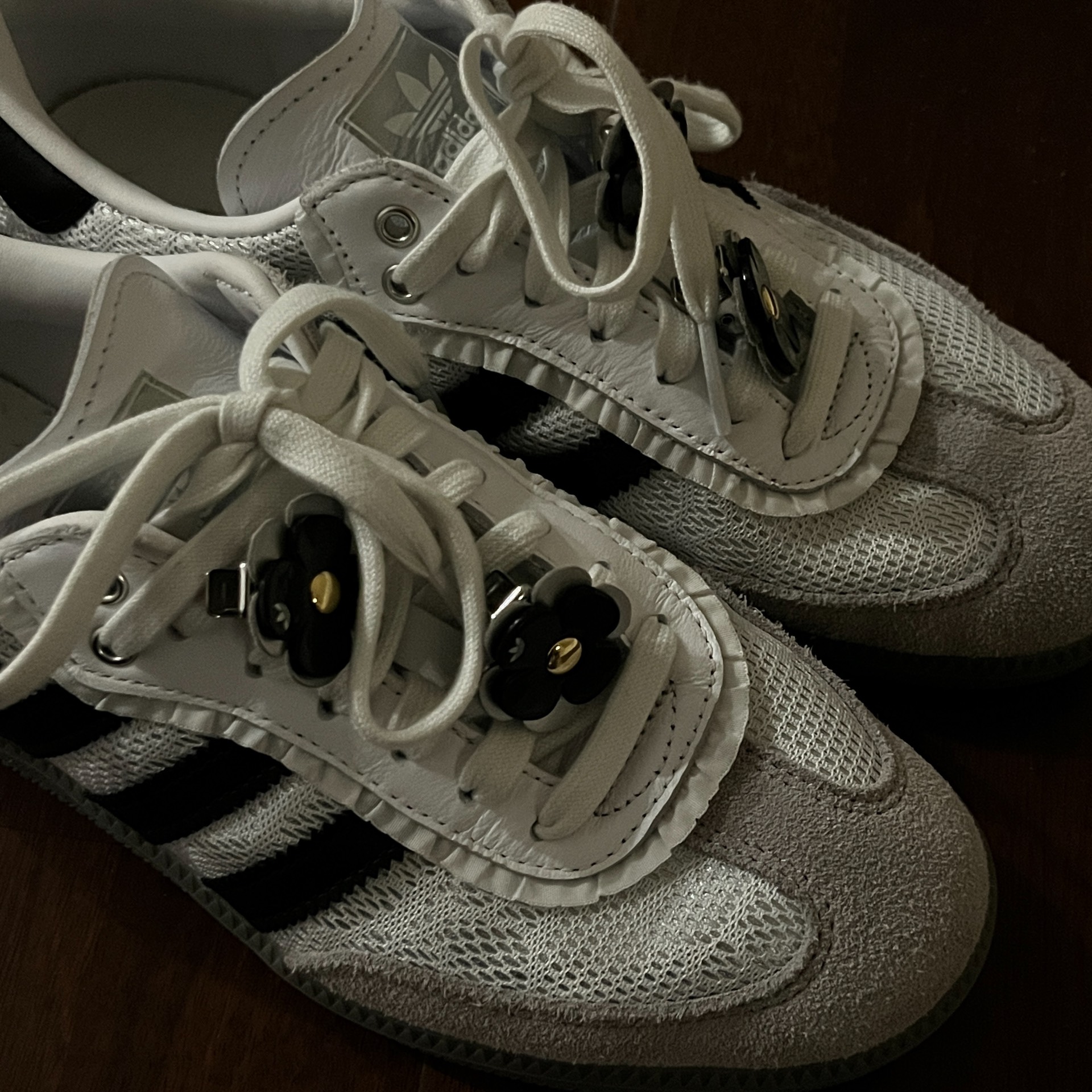 custom review-Adidas Originals SAMBA OG Устойчивые к истиранию низкие скейтборд-кроссовки Женские Серые