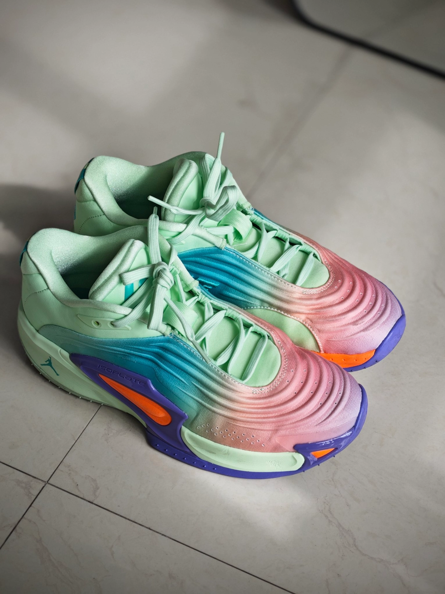 custom review-Джордан Luka 3 Амортизаторы Shock Absorbers Противоскользящие Устойчивые к истиранию Низкий Топ Баскетбольные кроссовки Мужские Синий фиолетовый розовый