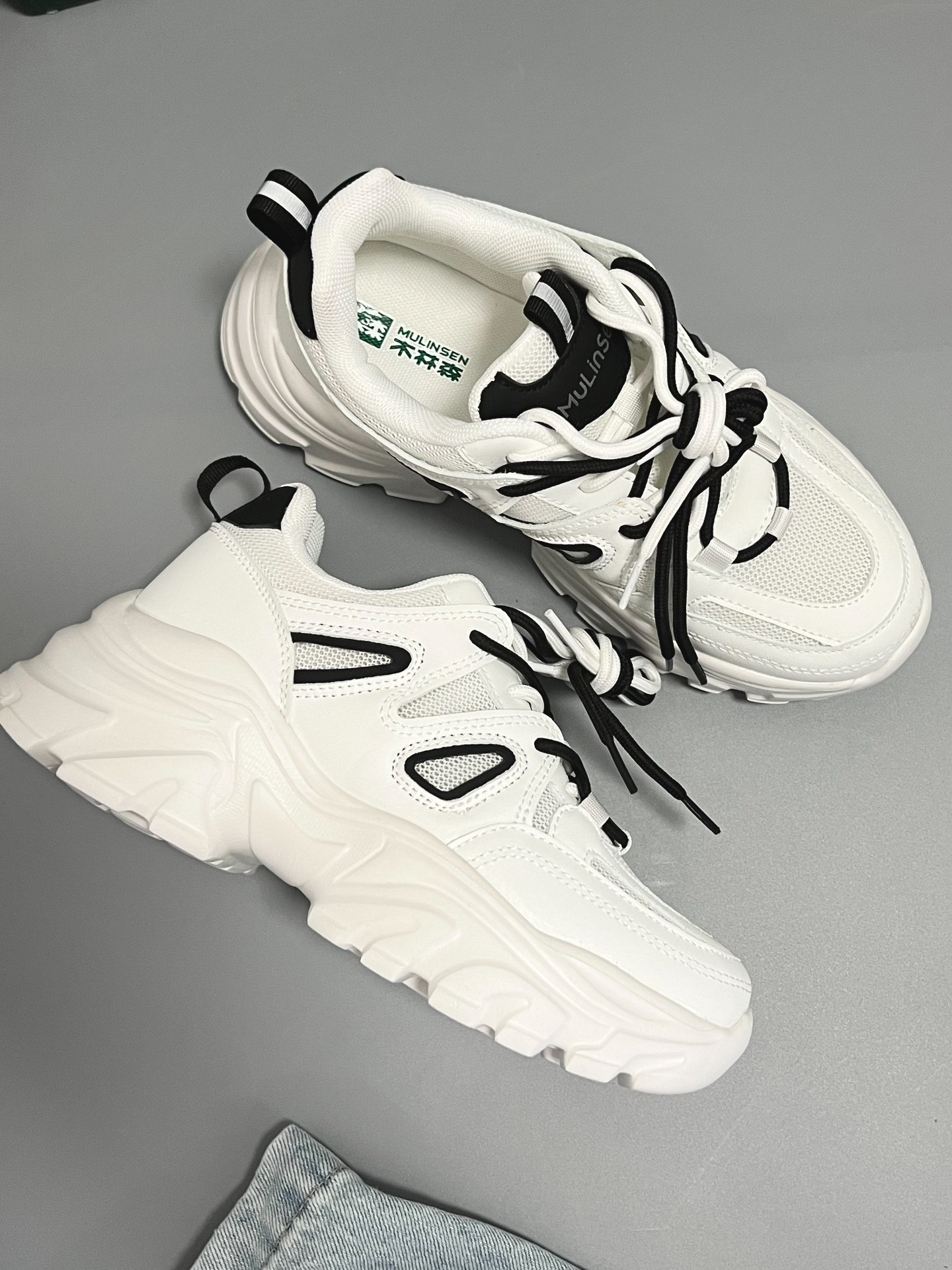 夏日必备厚底黑白老爹鞋 尊嘟太好穿了!