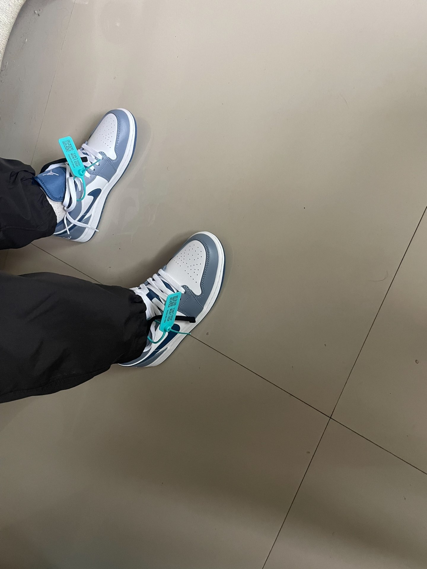 custom review-Jordan Air Jordan 1 Low Устойчивый к истиранию Низкий Топ Винтажные баскетбольные кроссовки Мужской Морской синий