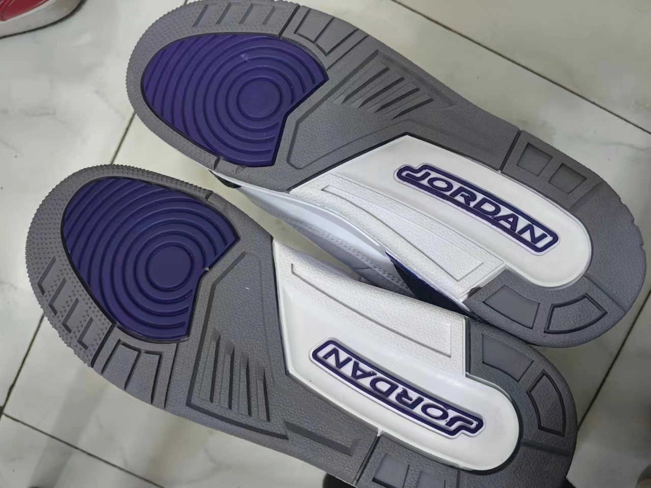 custom review-Jordan Air Джордан 3 Ретро 'Темный Радужка' Устойчивый к истиранию MID Топ Детские Баскетбольные Кроссовки Черный Белый Фиолетовый