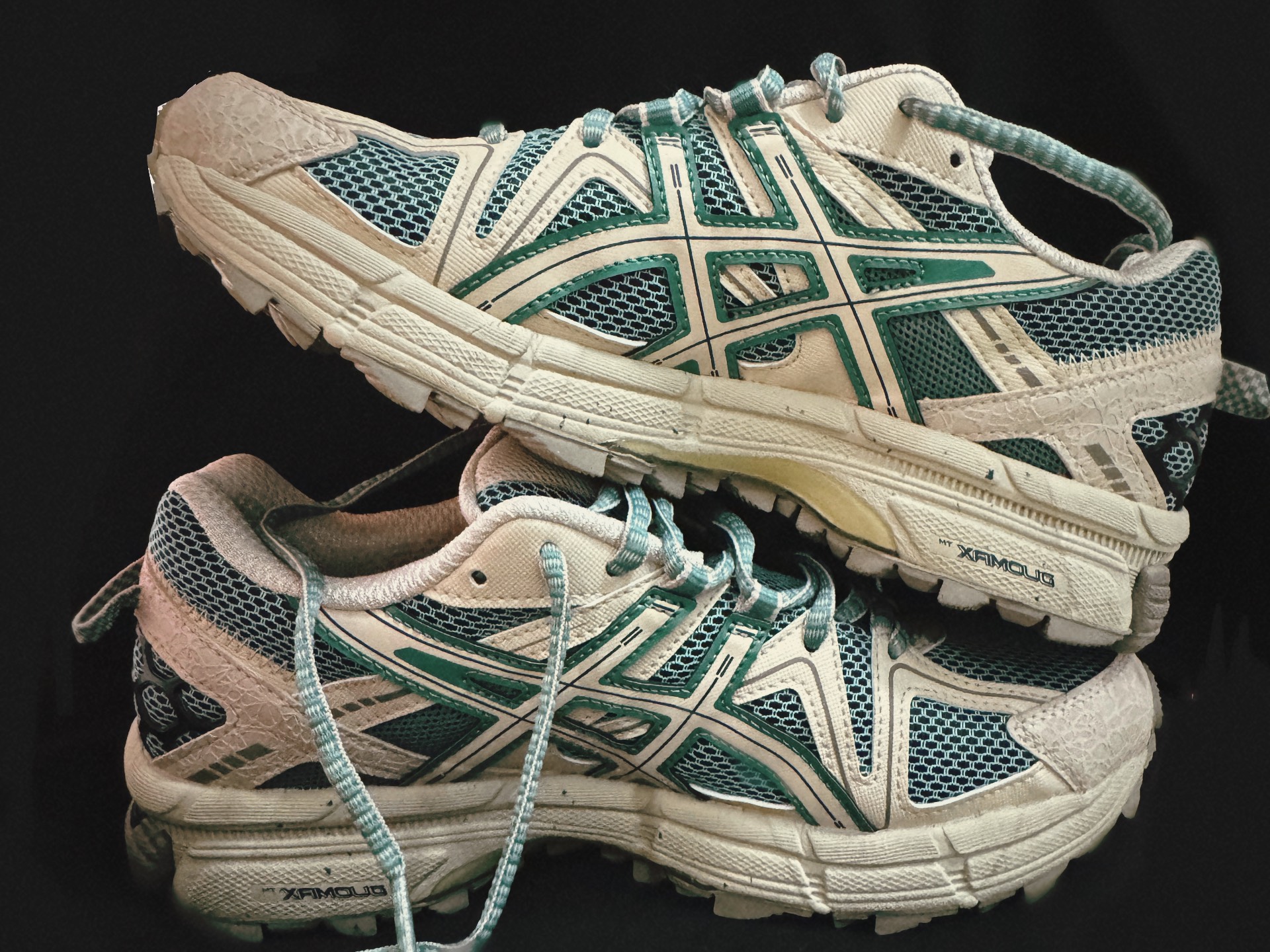 custom review-Asics Gel Kahana 8 Ткань Устойчивая к Износу Низкие Кроссовки для Беговых Пути Женские Зеленые Серые