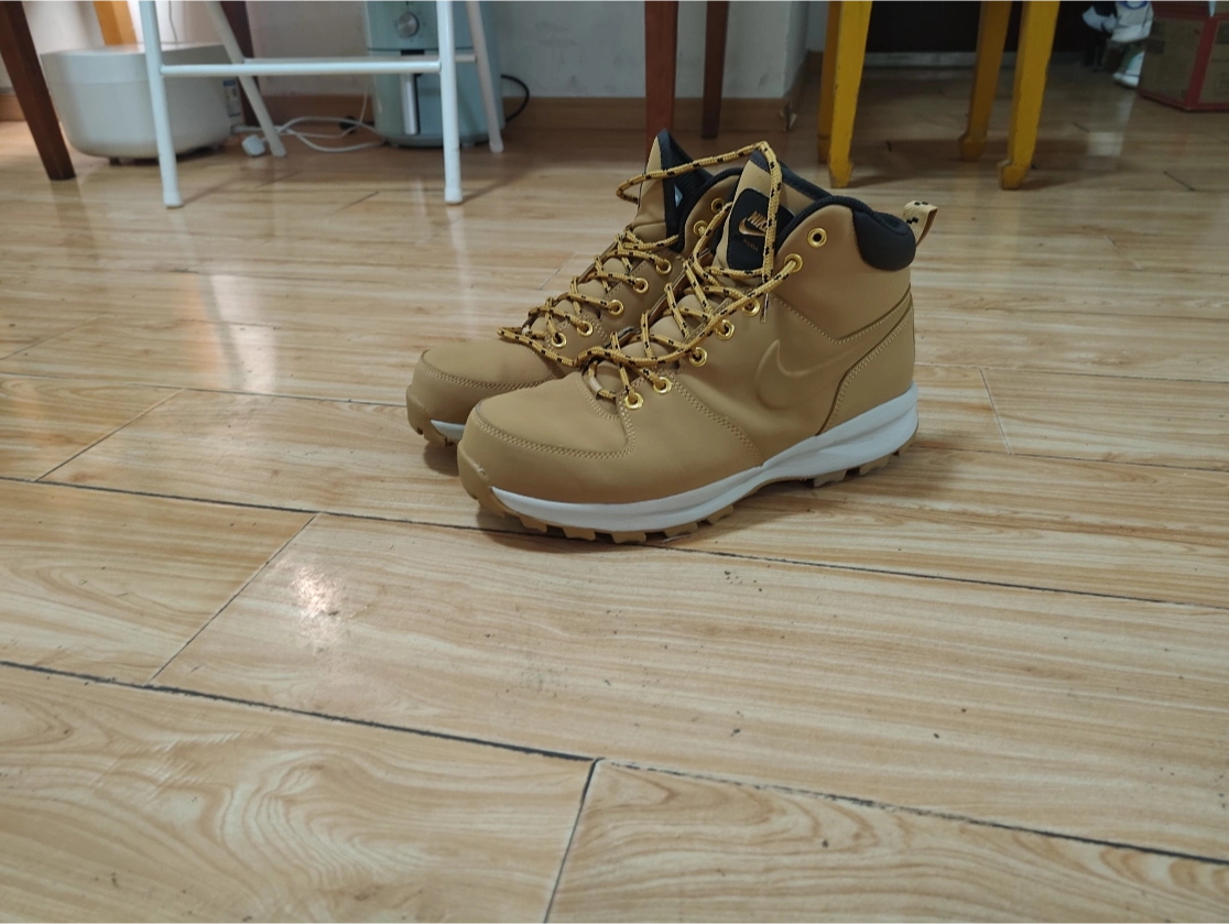 custom review-Nike Manoa Leather High Топ Повседневная обувь Мужская Коричневая