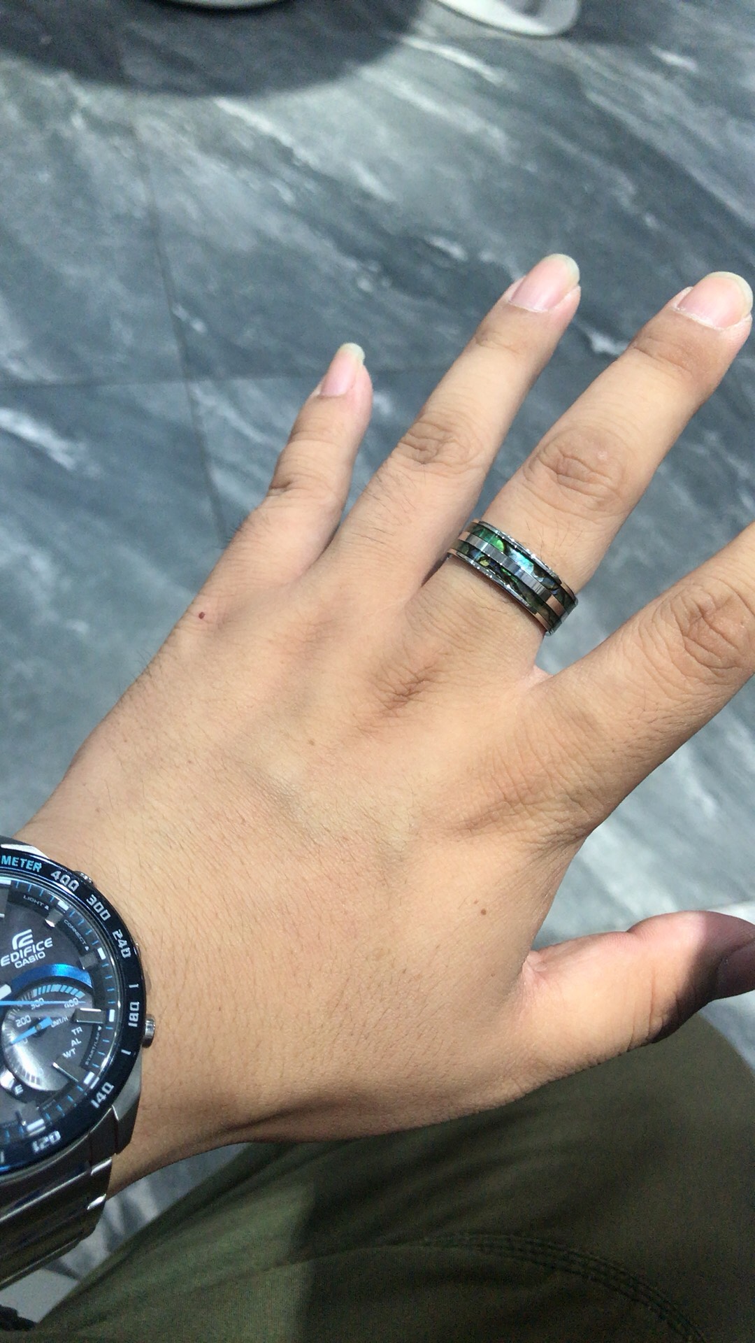 custom review-FOREVER MELODY Титановая сталь Оболочка Кольца Мужское Серебряное