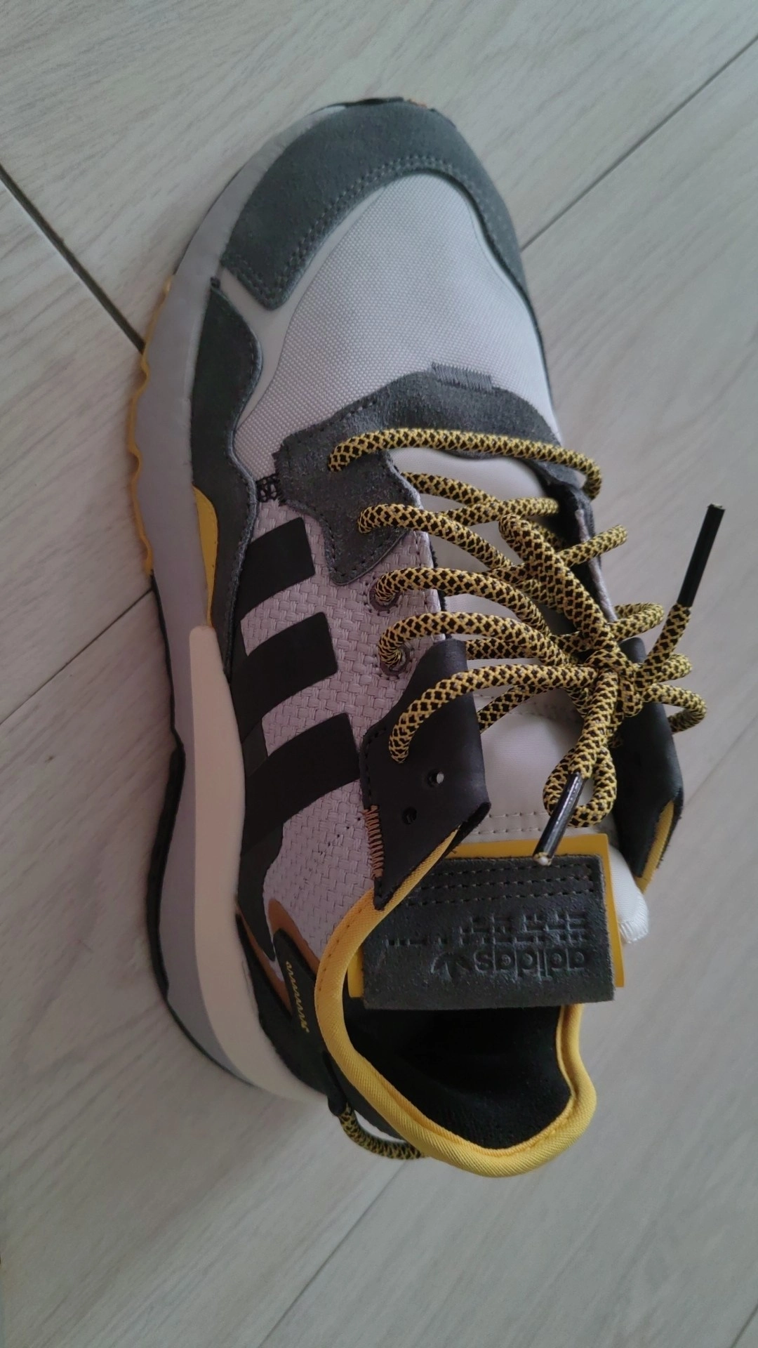 custom review-Adidas Originals Nite Jogger Slip-resistant Low Top Повседневная обувь Унисекс Серый