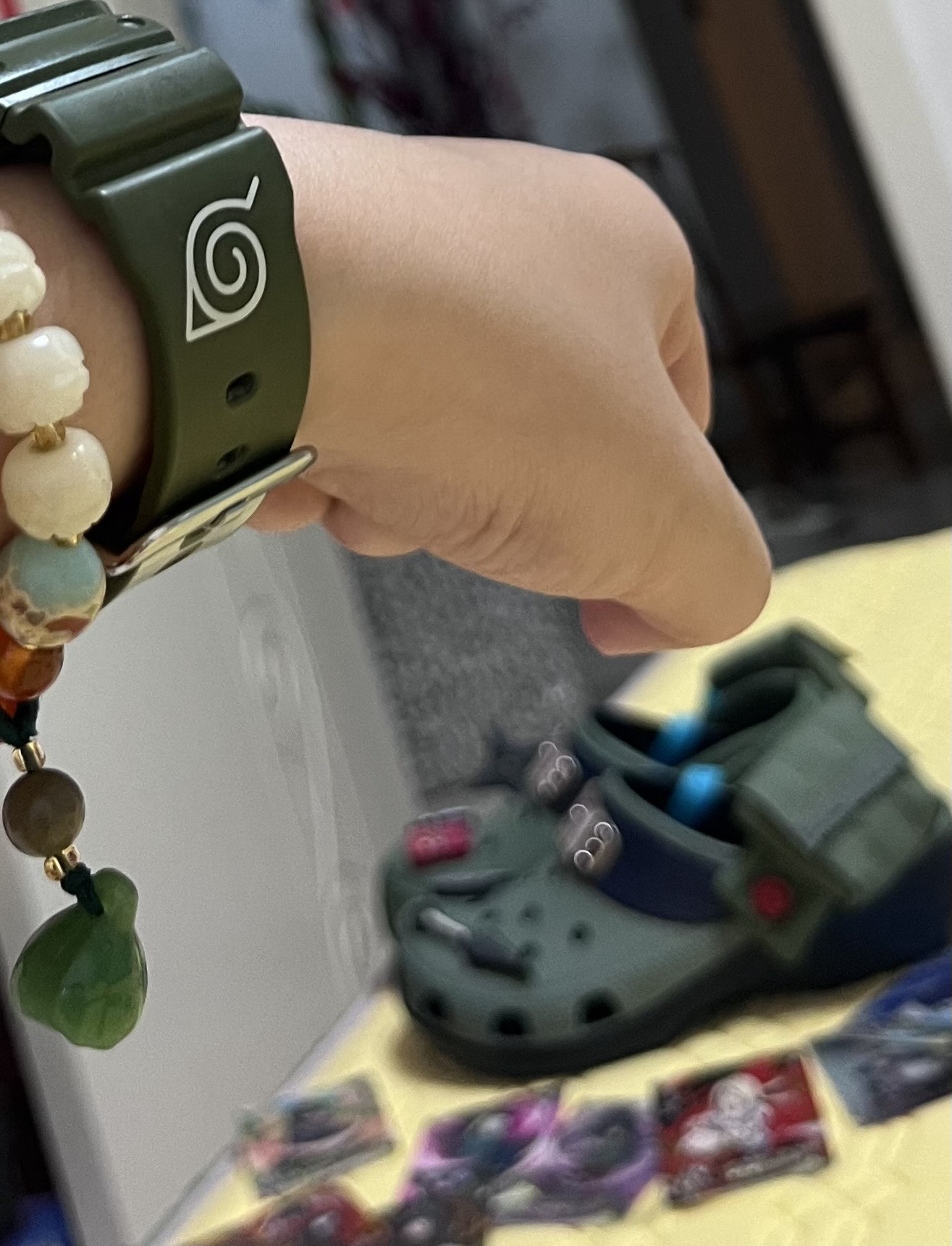 custom review-Naruto x Crocs Classic Clog Kakashi Sabo Unisex Green Наруто x Crocs Классическая сандалия Какаши Сабо Унисекс Зеленый