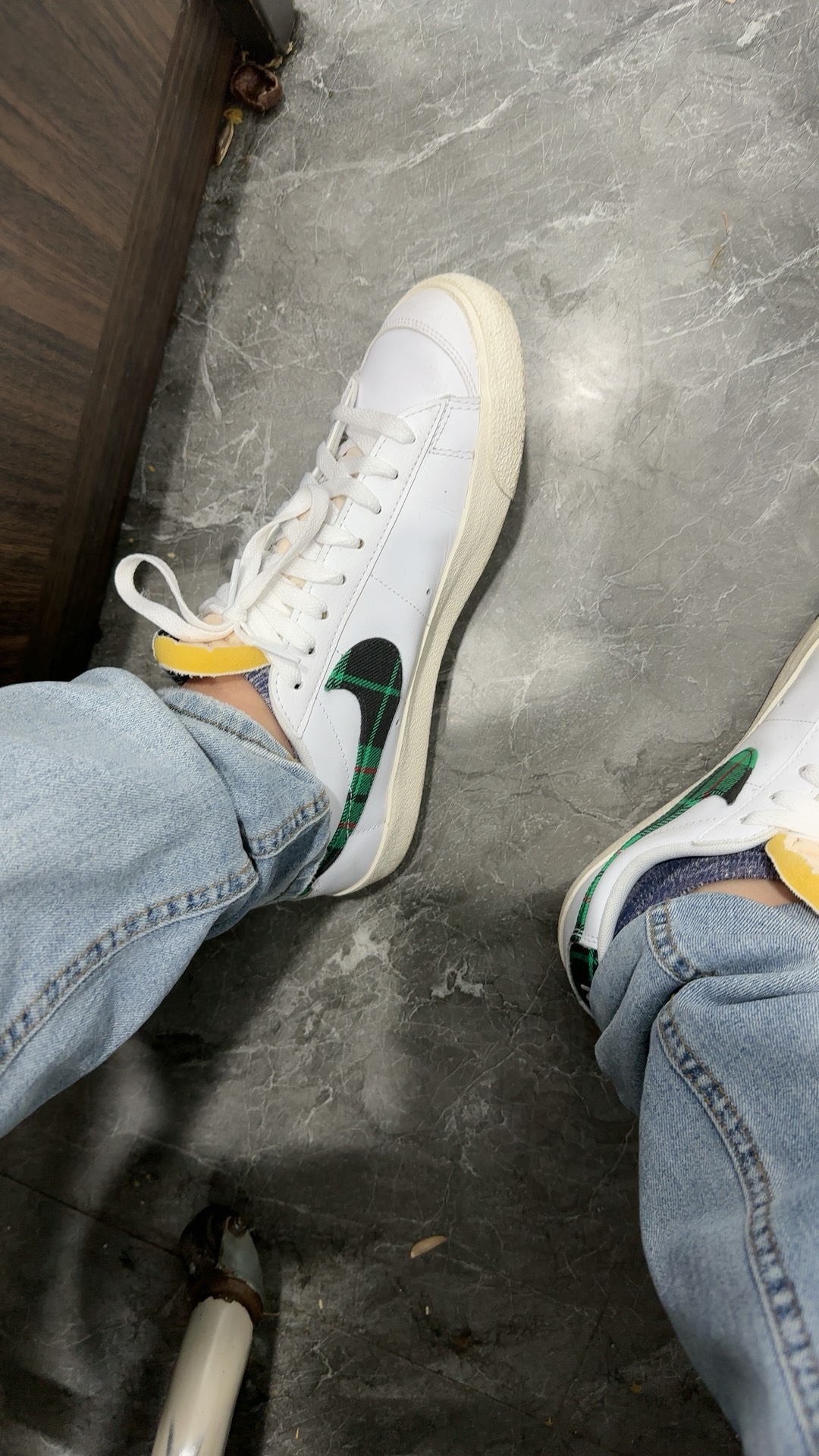 custom review-Nike Blazer Low Топ Скейтборд Кроссовки Мужские Белые Зеленые