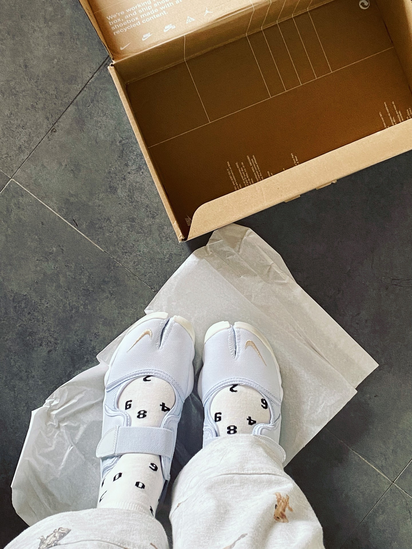 custom review-Nike Air Rift Пляжные сандалии Женские Светло-синие