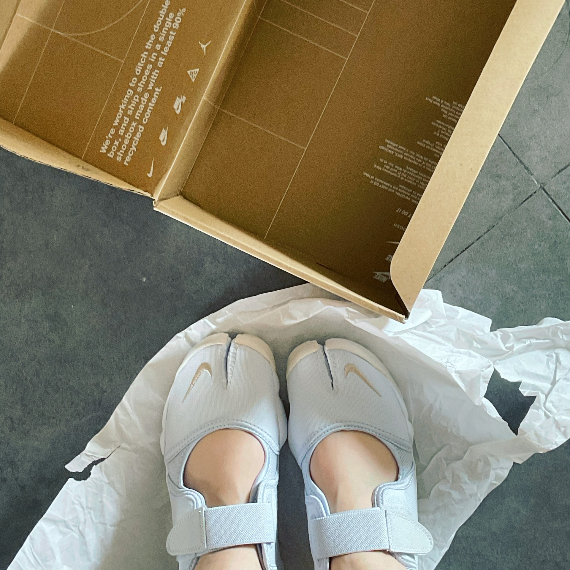 custom review-Nike Air Rift Пляжные сандалии Женские Светло-синие