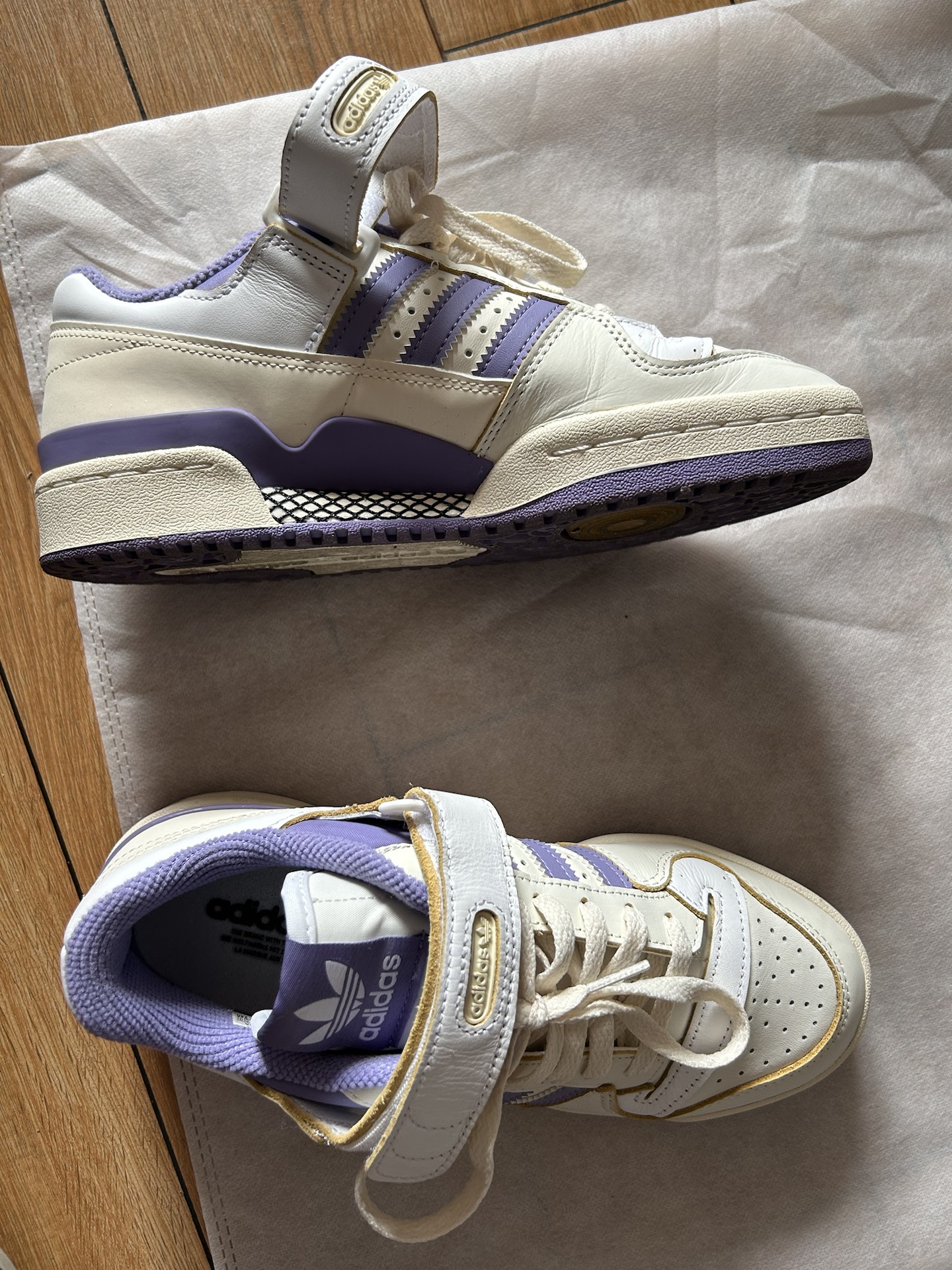 custom review-Adidas Originals FORUM 84 Устойчивые к истиранию Низкие Кроссовки для скейтбординга Женские Белые Фиолетовые