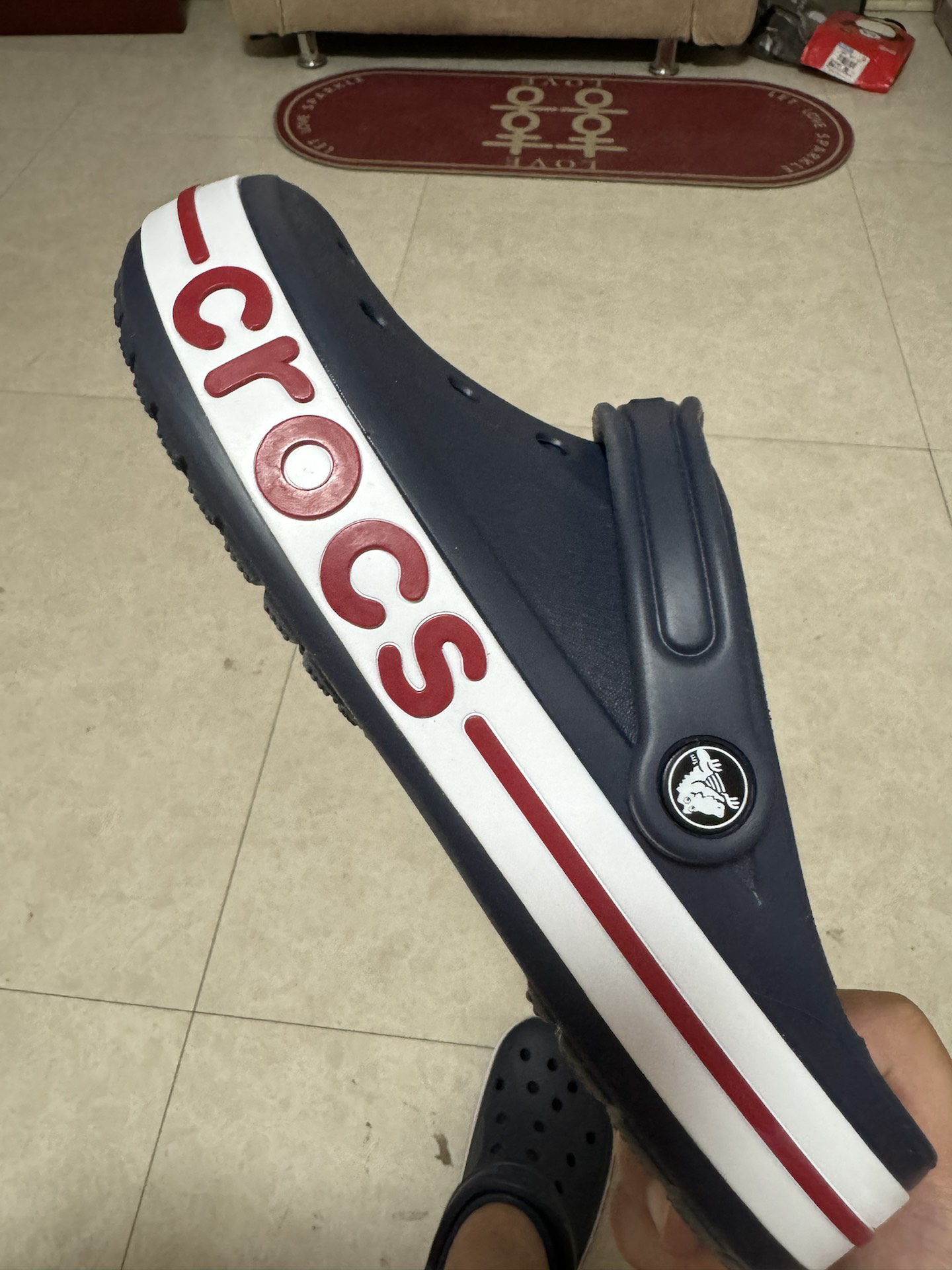 custom review-Crocs Bayaband Clog Beiya Спортивные сандалии унисекс синий белый красный