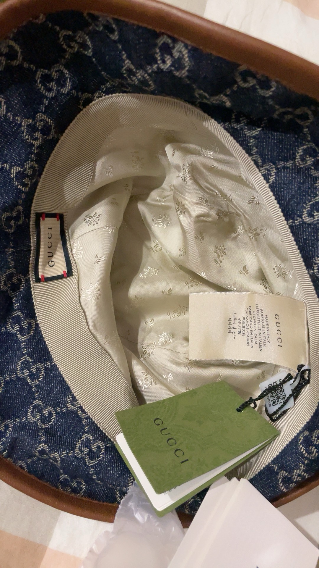 custom review-GUCCI Denim Bucket Hats Men's