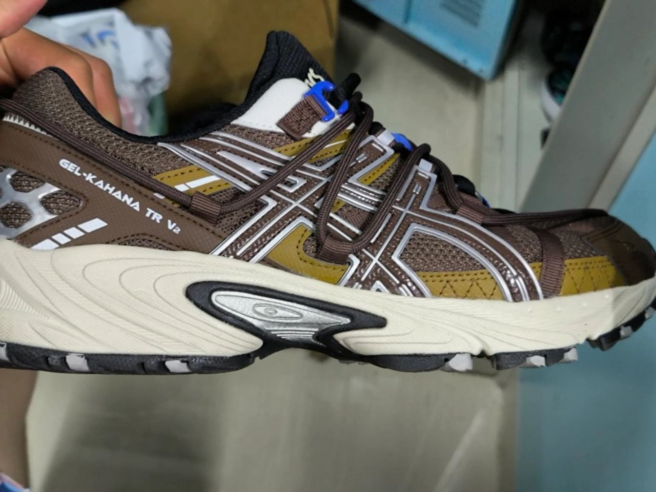 custom review-ASICS Gel Kahana TR v2 Low Топ Спортивная Повседневная Обувь Унисекс Кофейный