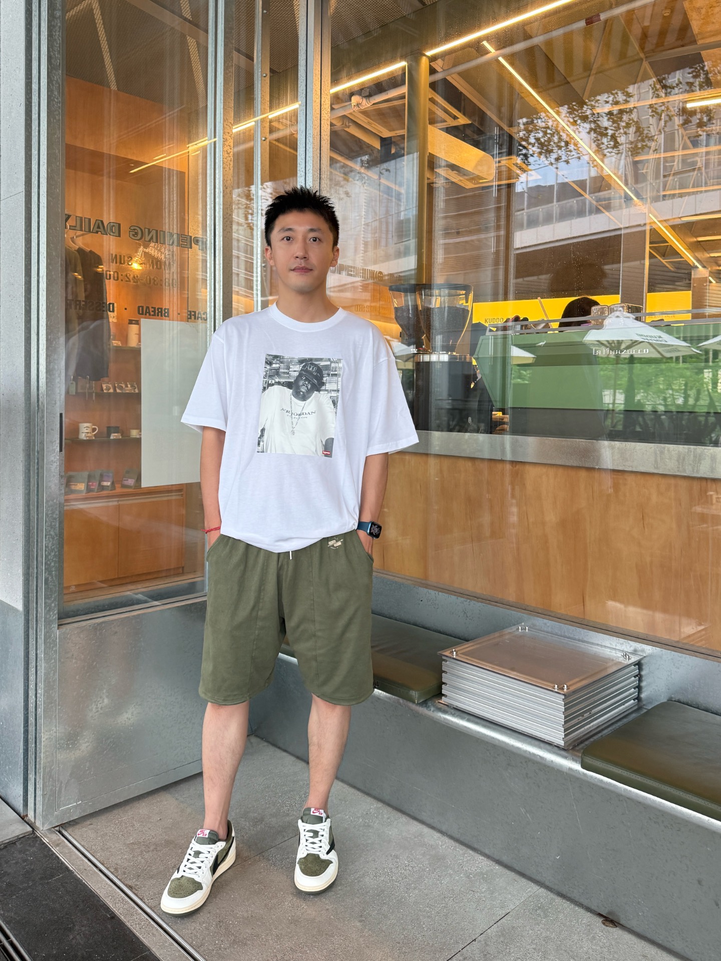 custom review-Supreme Jordan Collaboration T-Shirt Унисекс