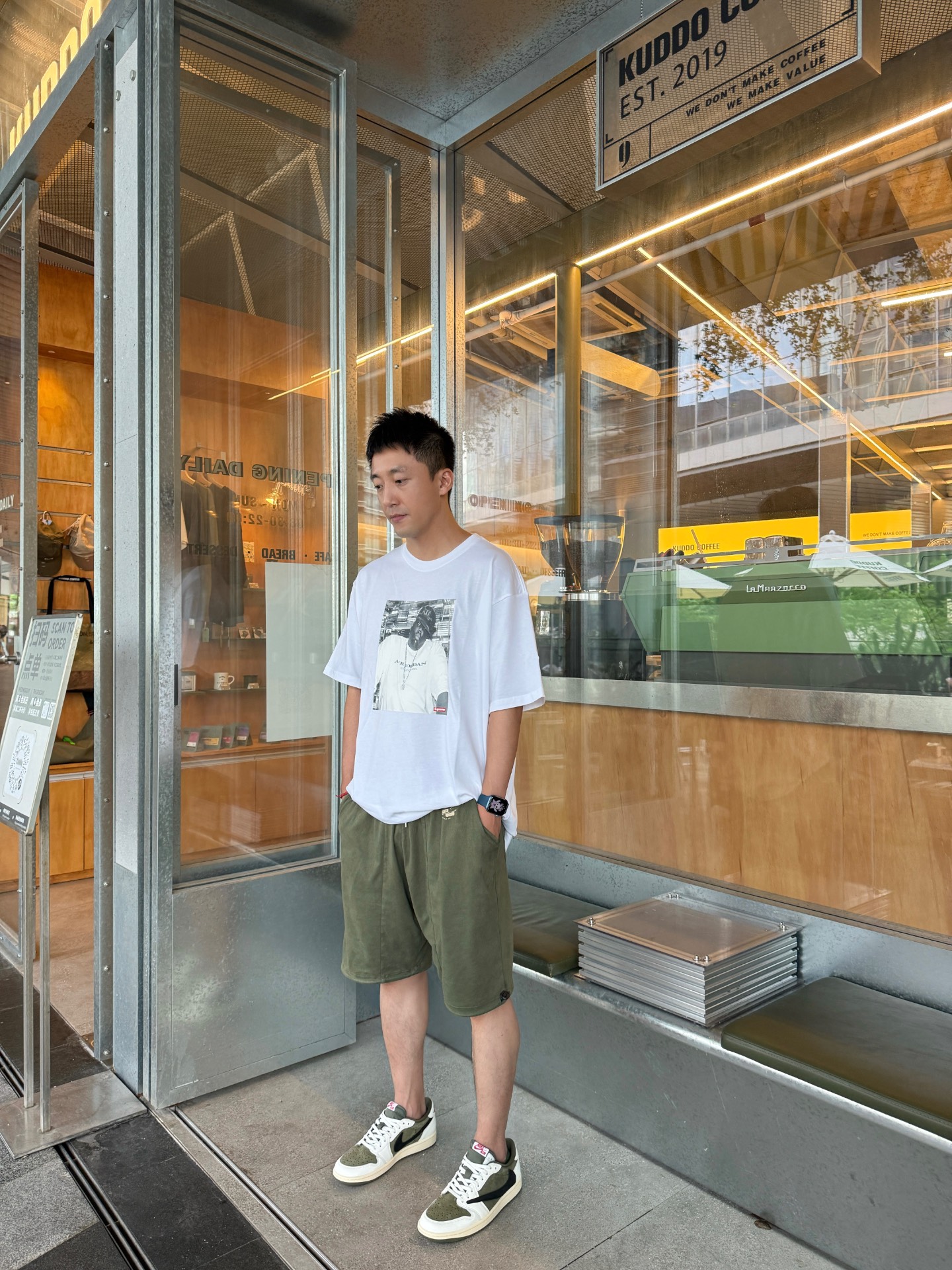 custom review-Supreme Jordan Collaboration T-Shirt Унисекс