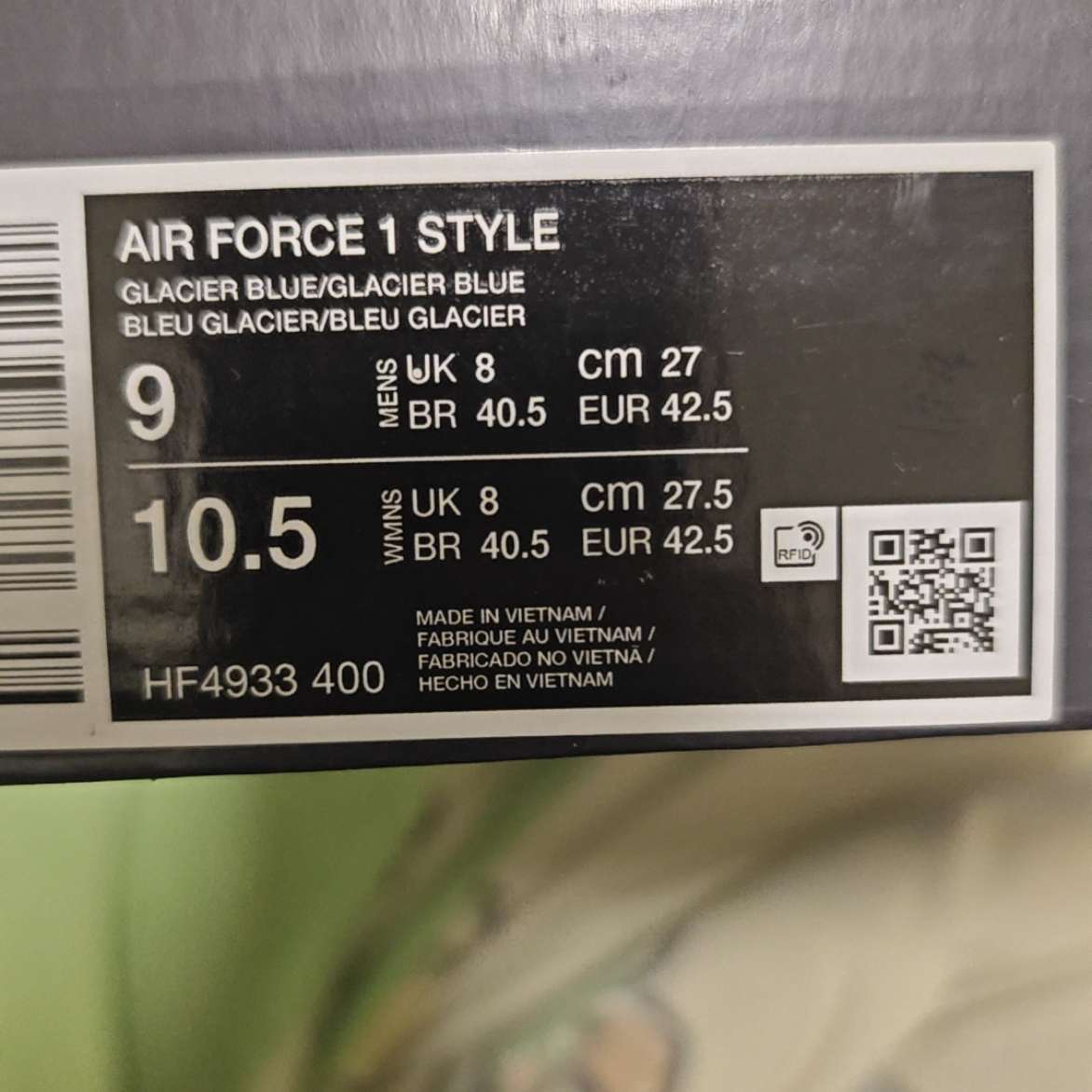 nike air force 1 certificate of authenticity