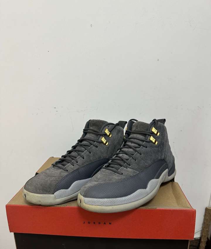jordan 12 dark grey fake vs real