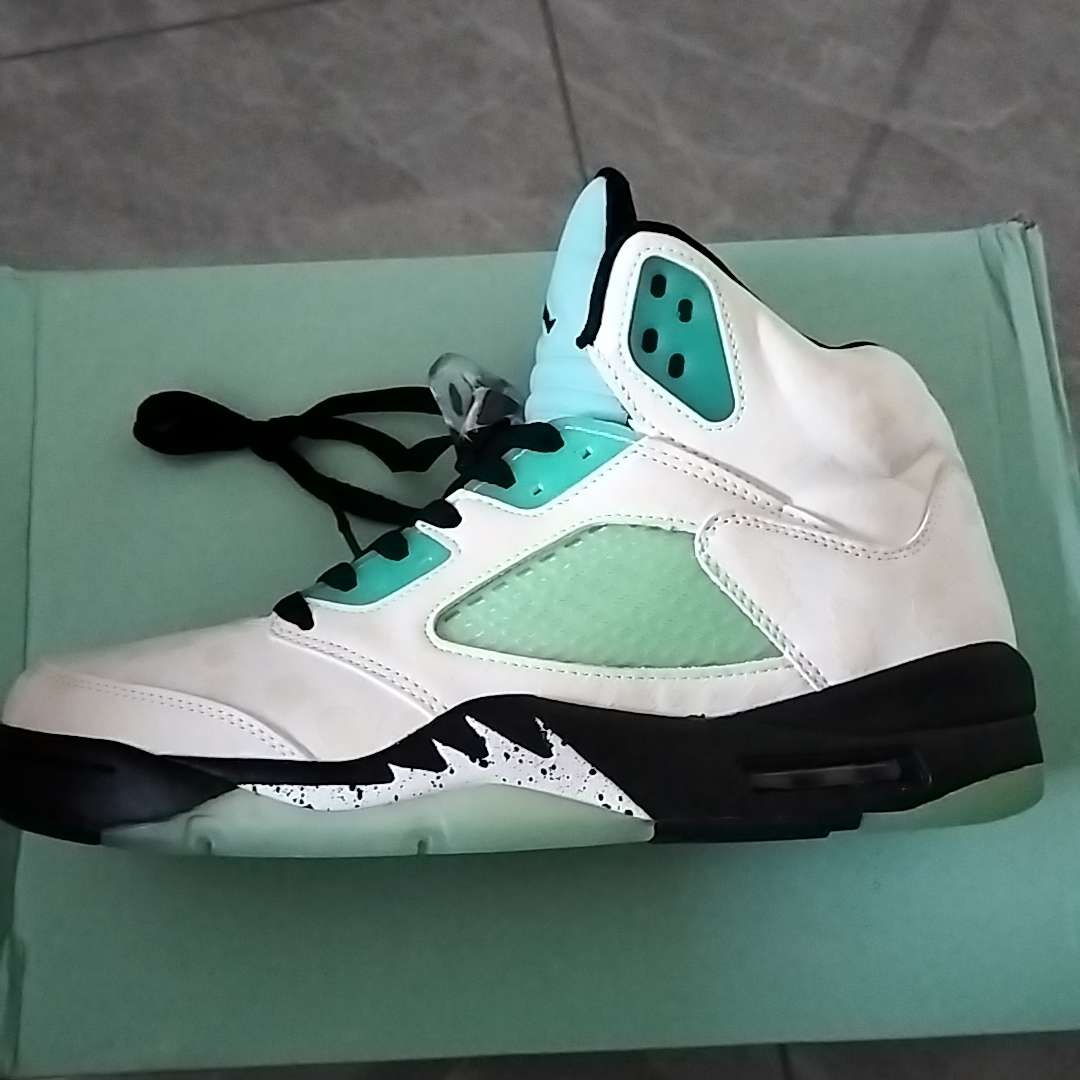 jordan retro 5 island green