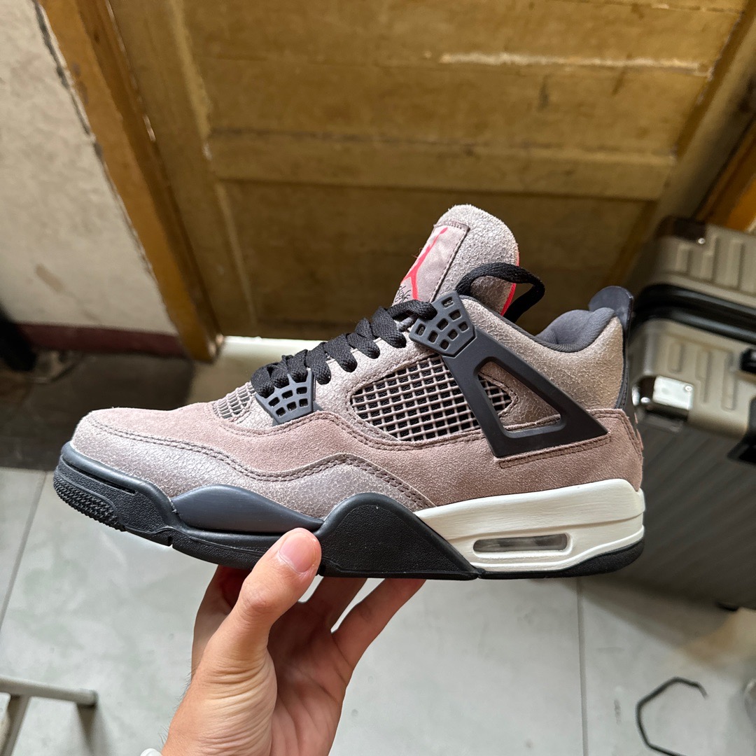 jordan 4 taupe haze fake vs real