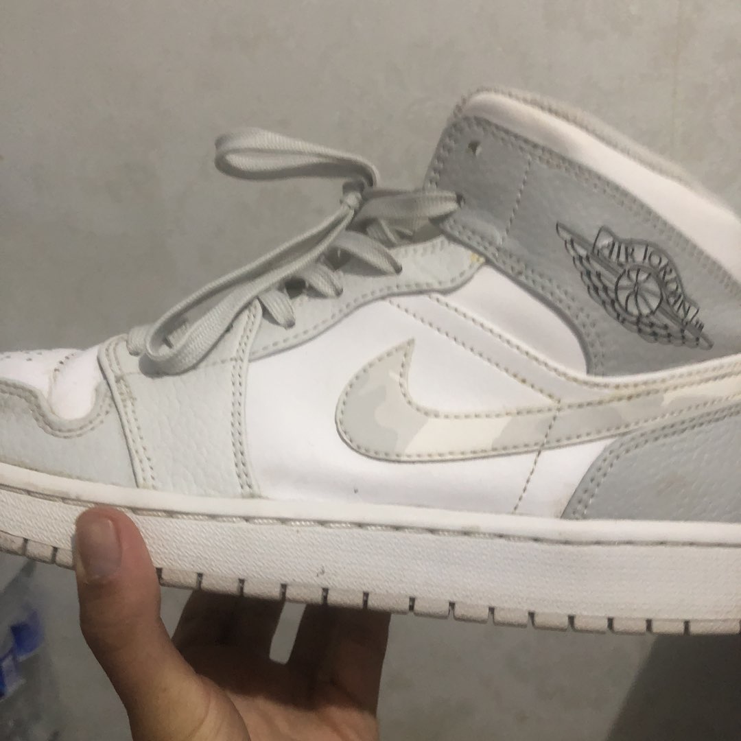 jordan1 mid grey camo